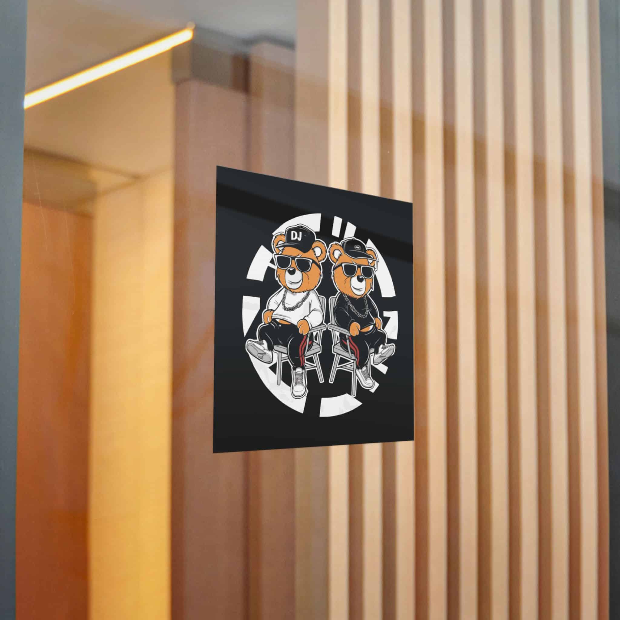 Funny Bear Cartoon T Shirt Design Die Cut Stickers Dtf - Image 16