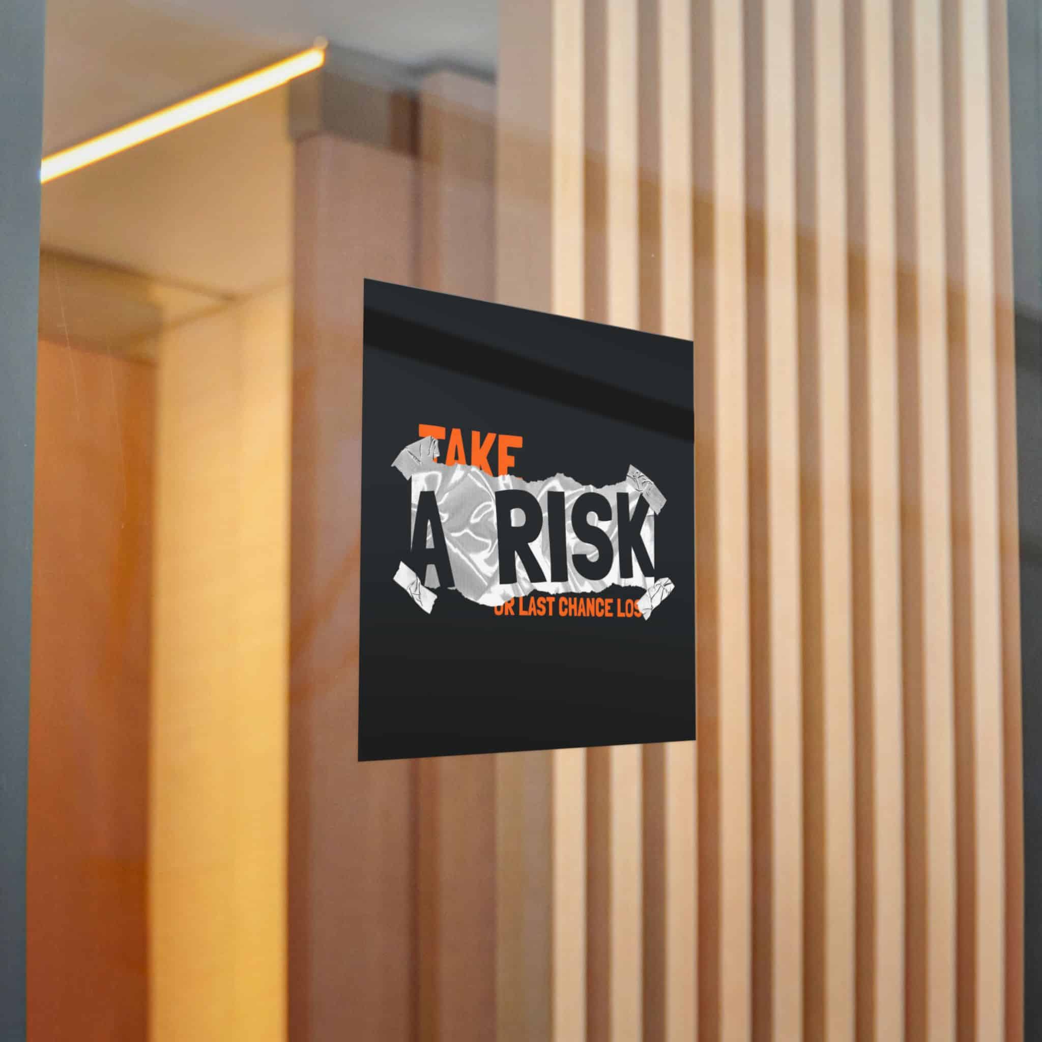 Take A Risk Slogan Simple Vintage Fashion Die Cut Stickers Dtf - Image 16