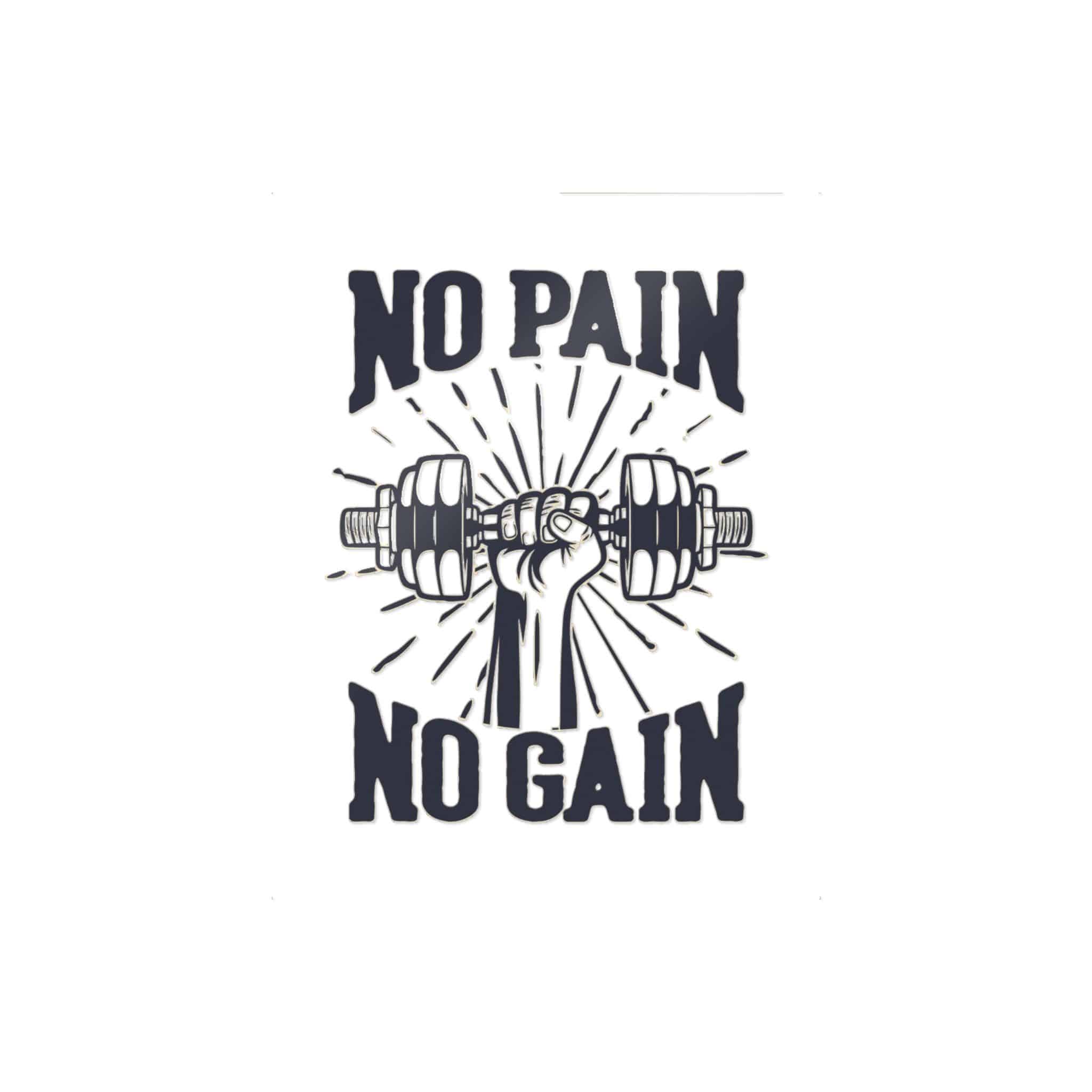 No Pain No Gain Copia Die Cut Stickers Dtf - Image 5