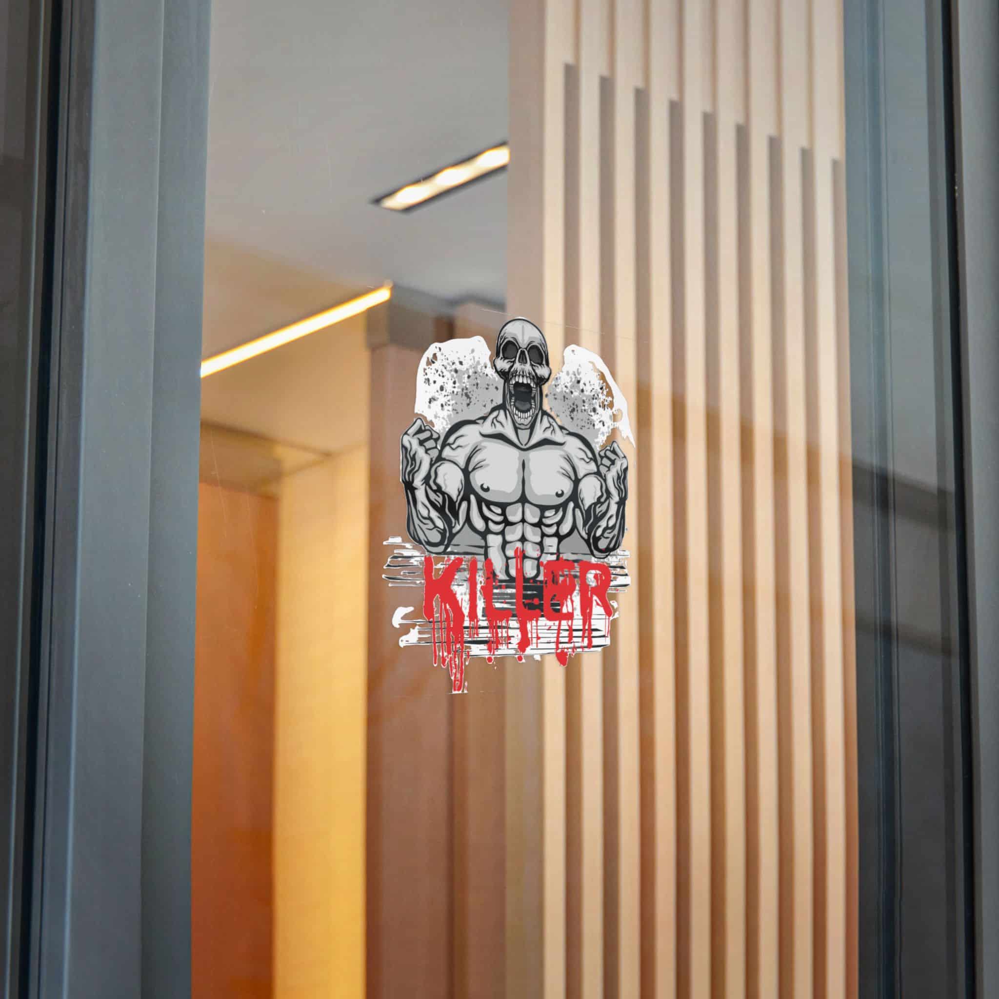 Gothic Sign With Skull Flowers Grunge Vintage Design T Shirts(1) Die Cut Stickers Dtf - Image 26
