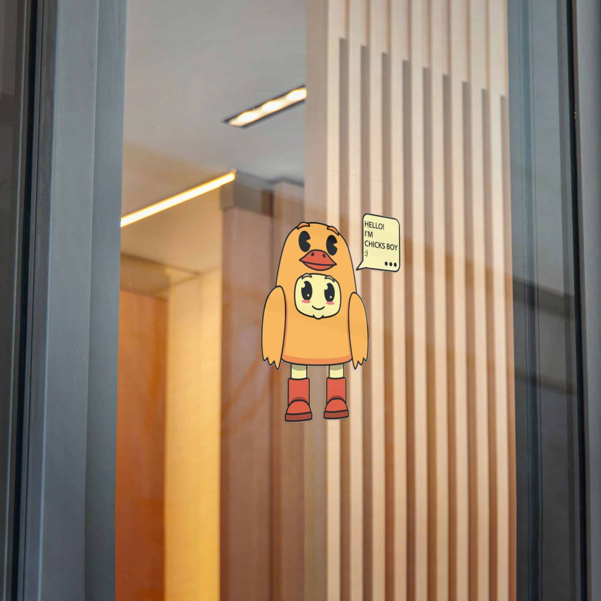 Vector Cartoon Illustration Boy Wearing Cute Chicken Costume Die Cut Stickers Dtf - Image 28