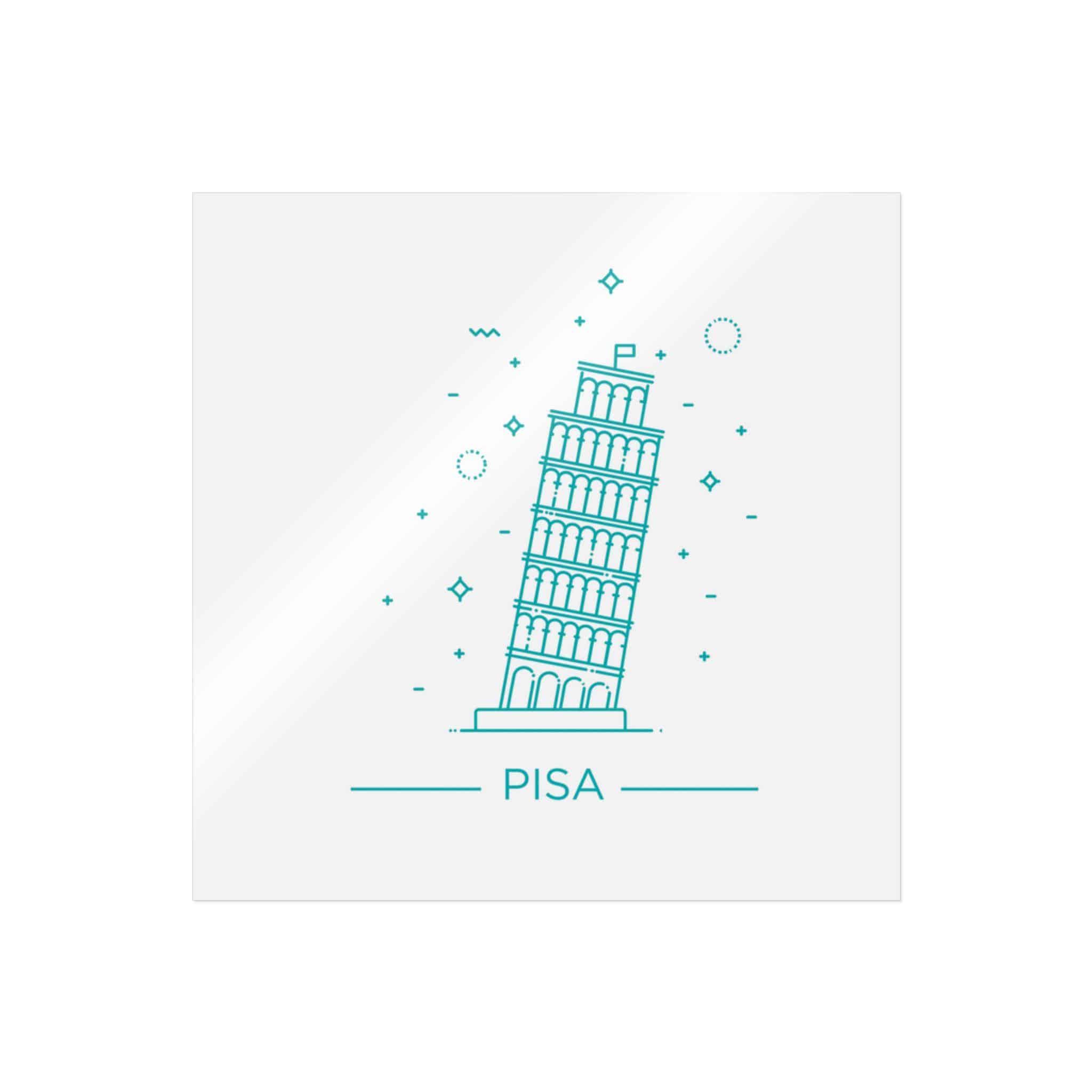 Pisa Die Cut Stickers Dtf - Image 3