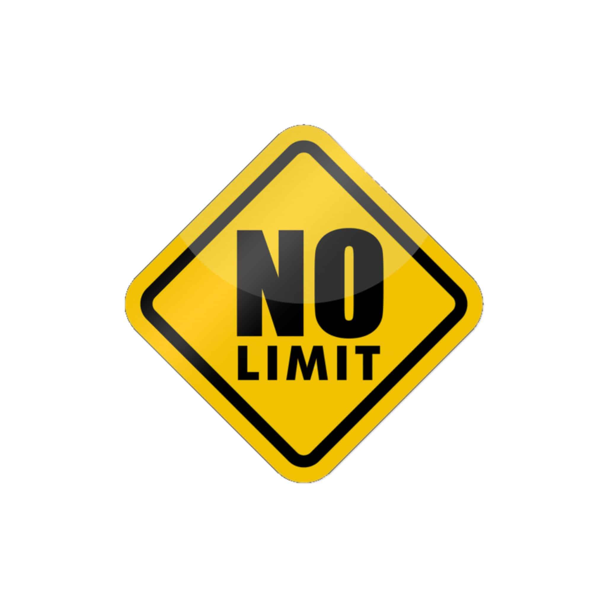 No Limit Die Cut Stickers Dtf