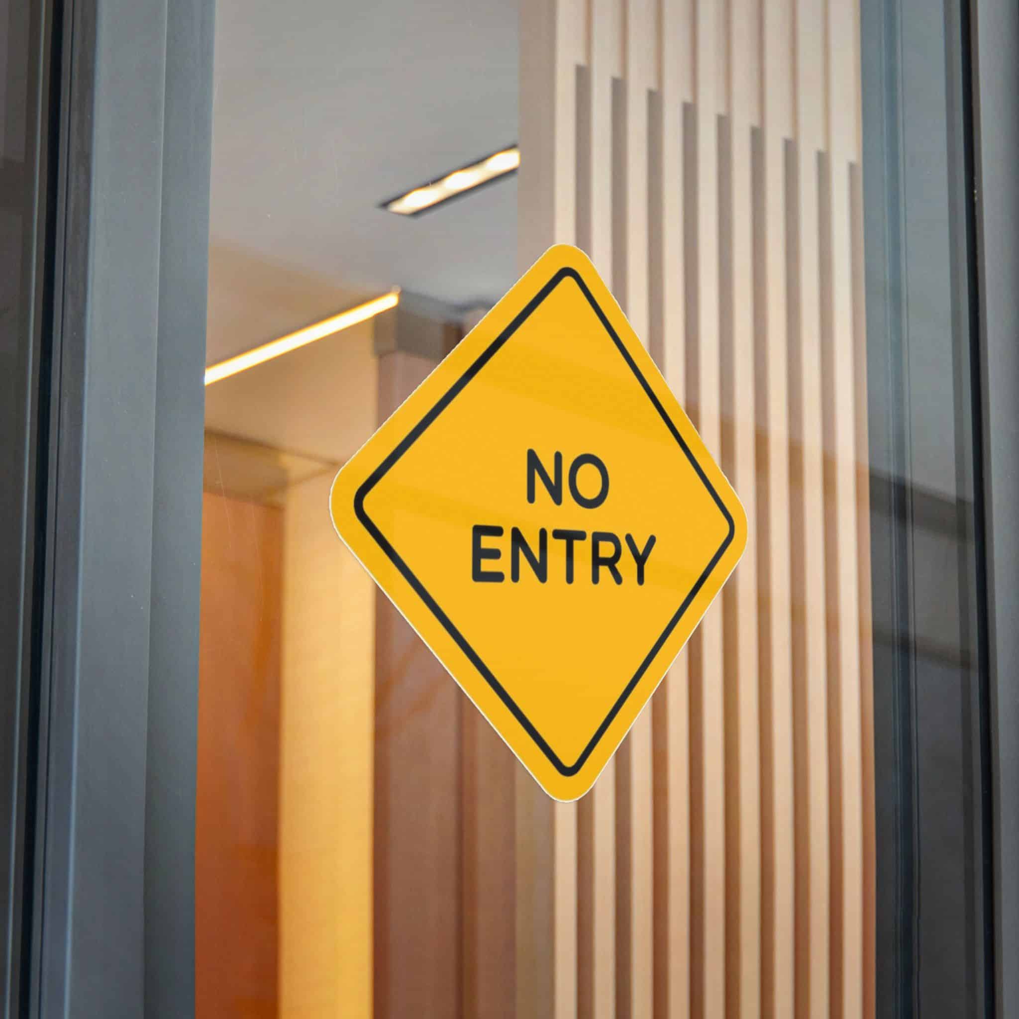 No Entry Die Cut Stickers Dtf - Image 32