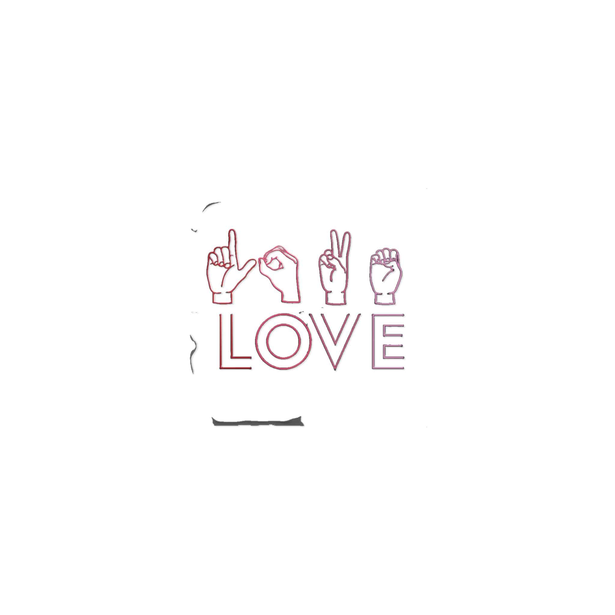 Love Sign Language Die Cut Stickers Dtf - Image 9