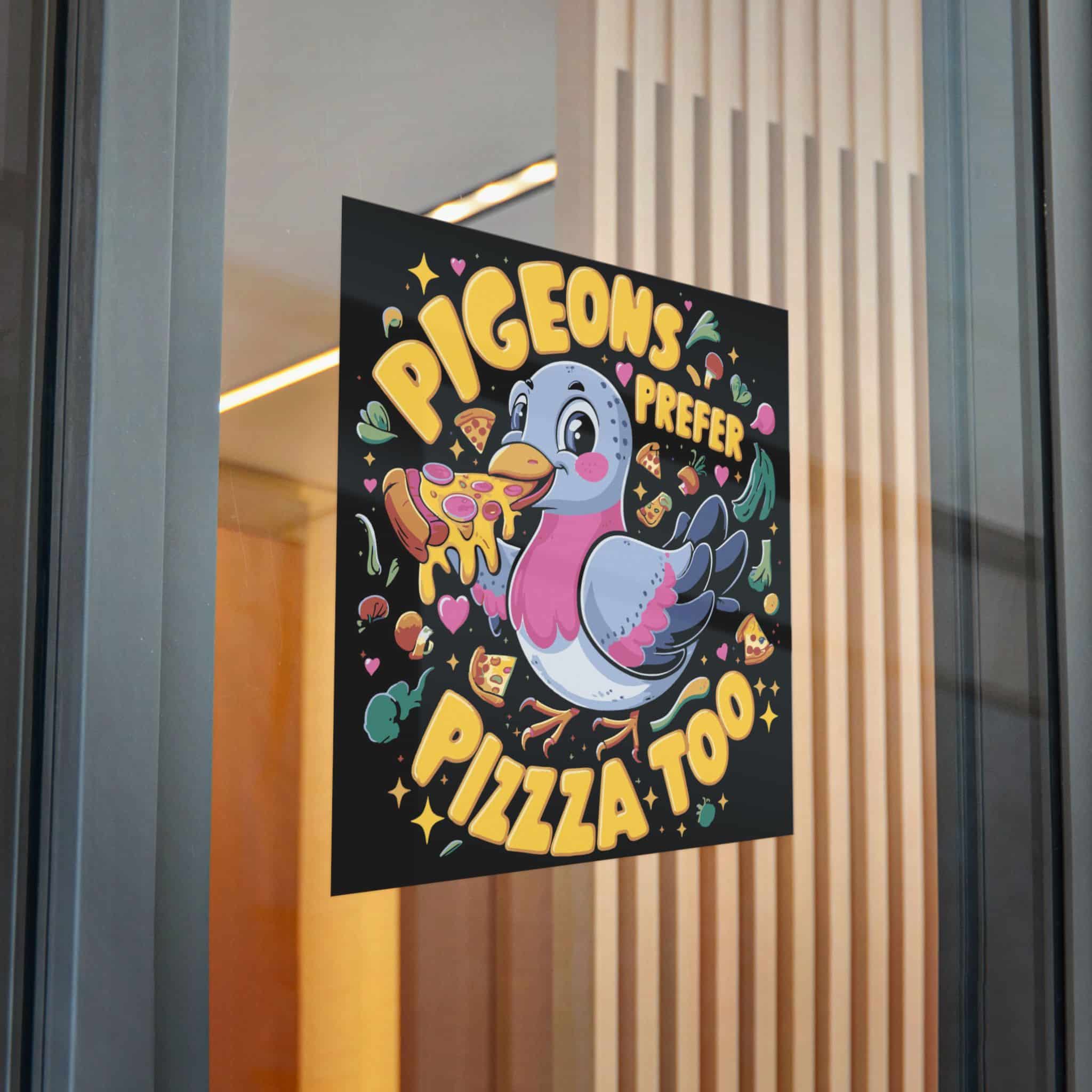 Pigeons Prefer Pizza Too Die Cut Stickers Dtf - Image 30