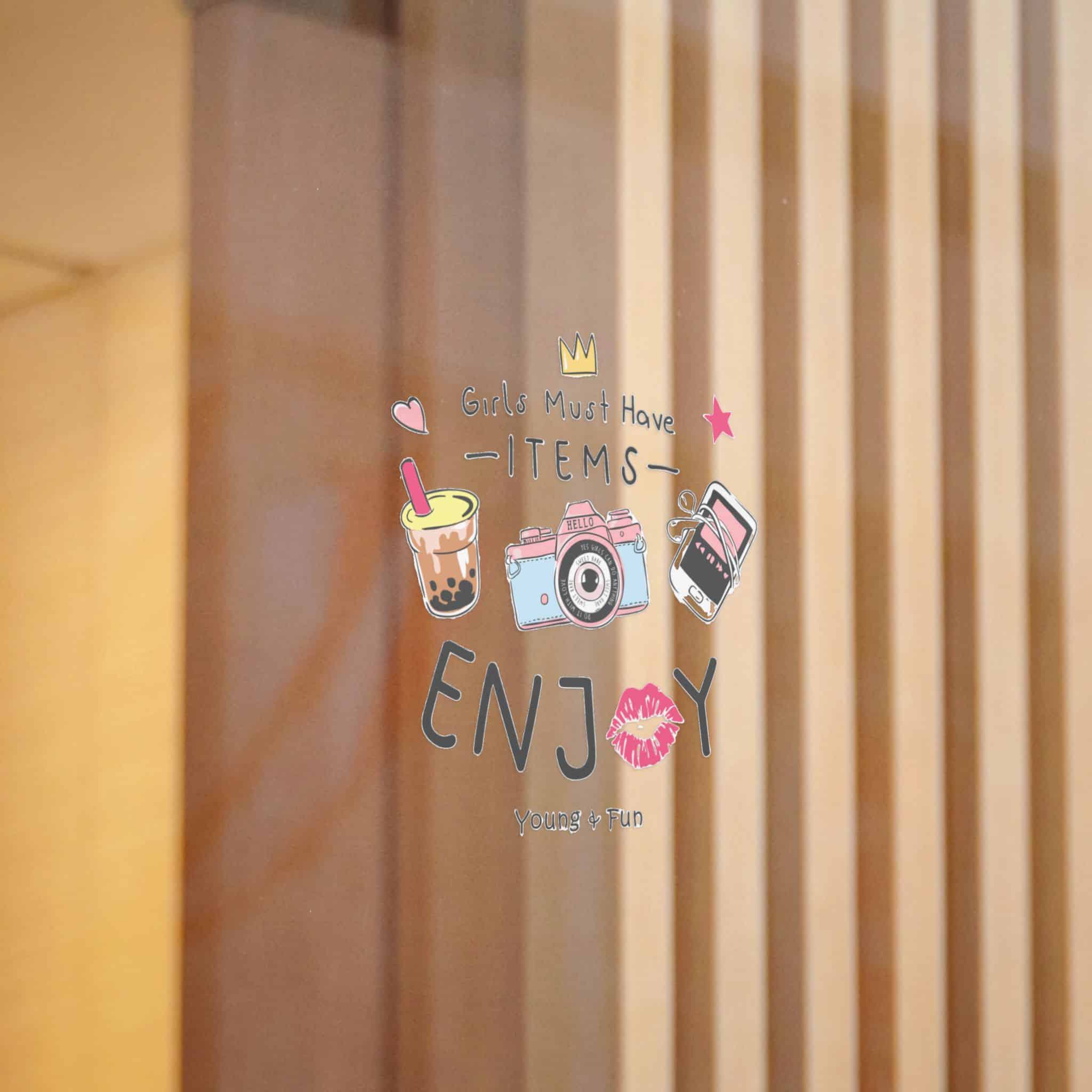 Girls Must Have Items Enjoy Die Cut Stickers Dtf - Image 12