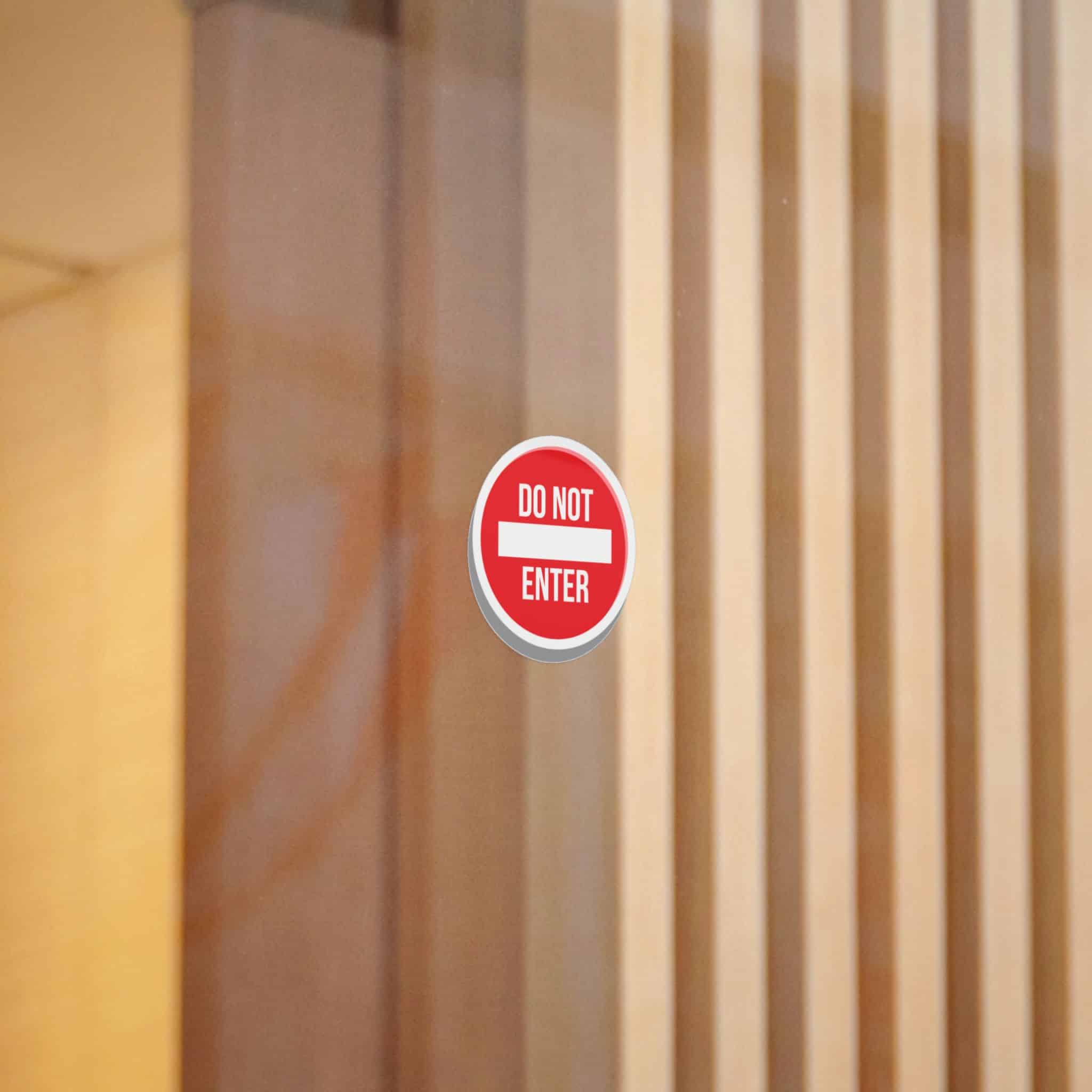 Do Not Enter 1 Die Cut Stickers Dtf - Image 2