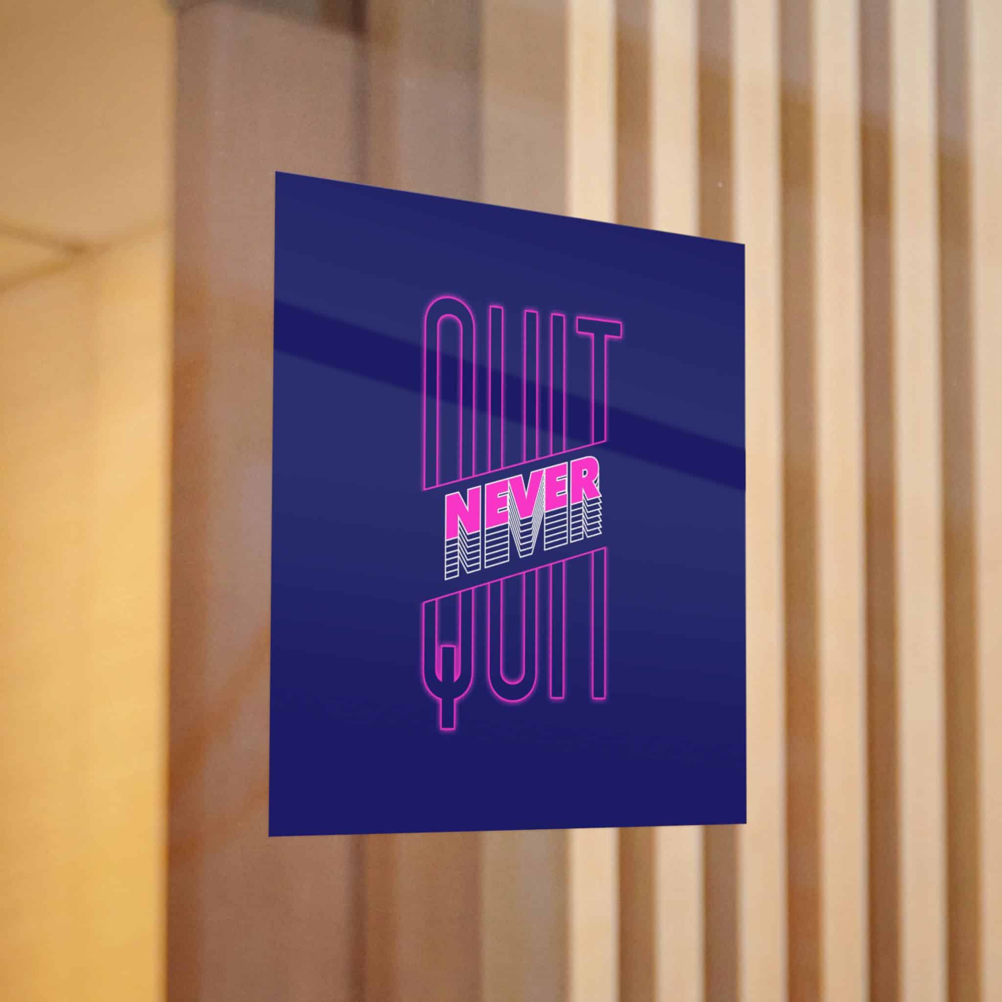 Never Quite Slogan Simple Vintage Fashion Die Cut Stickers Dtf - Image 12