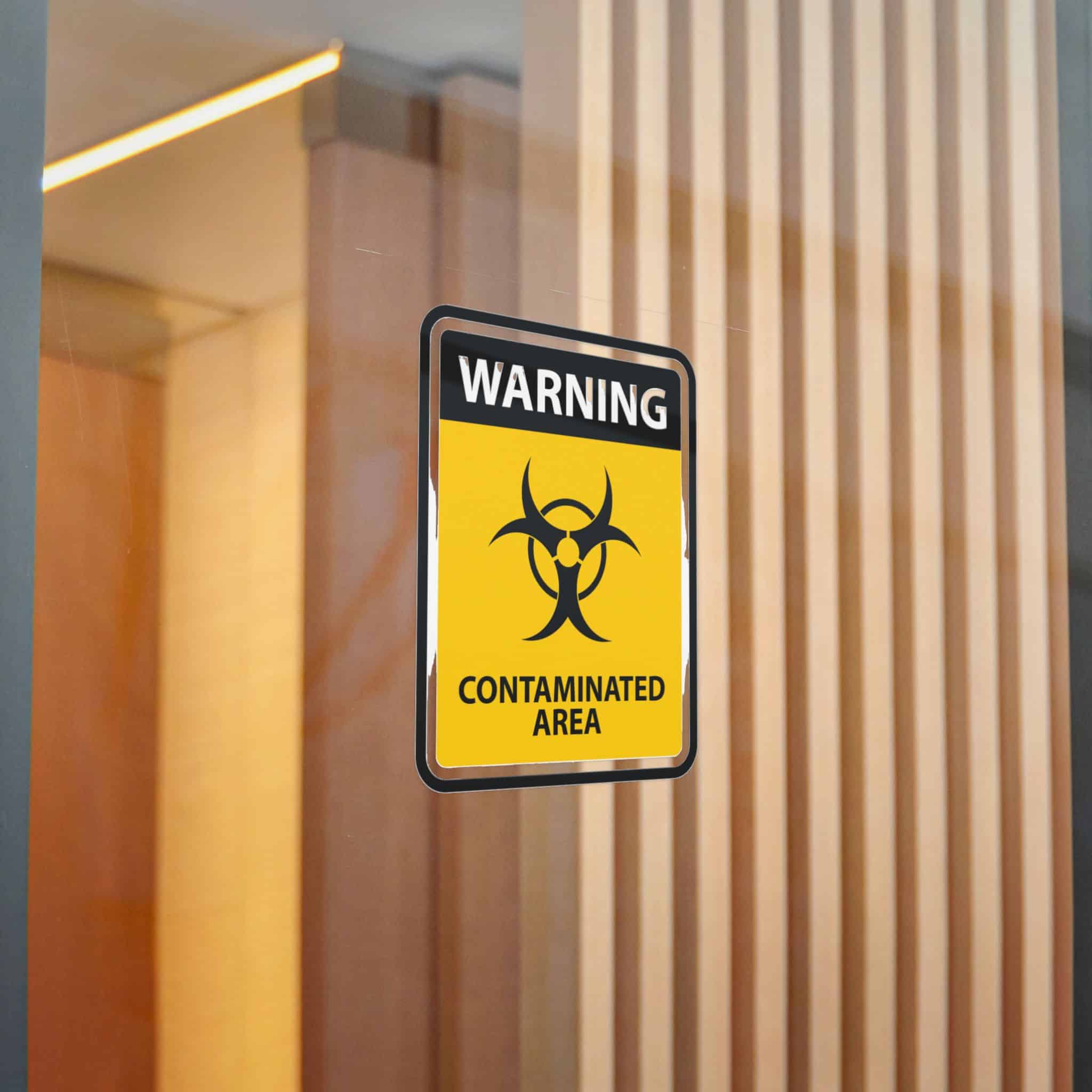 Warning Contaminated Area Die Cut Stickers Dtf - Image 20