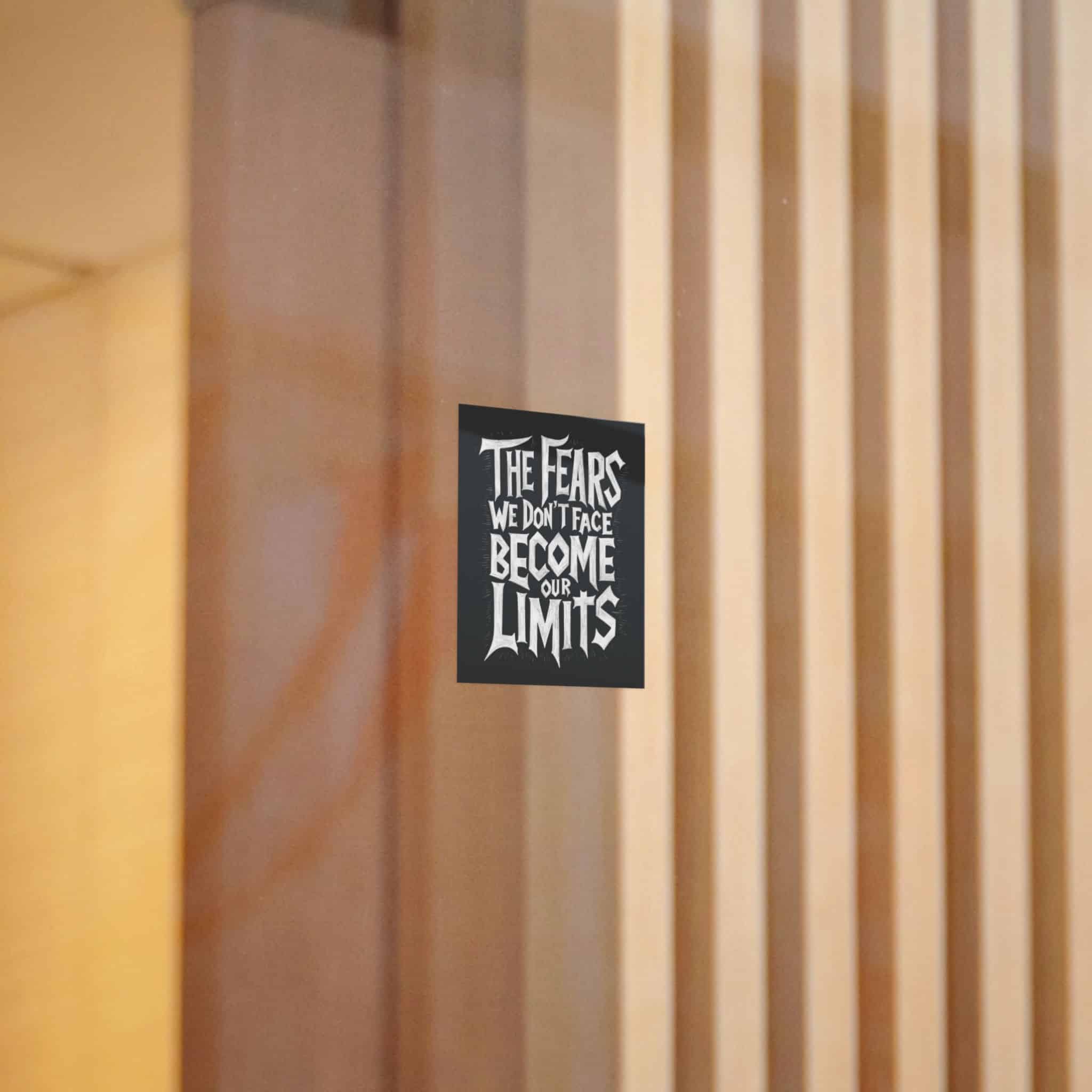 The Fears We Dont Face Become Our Limits Die Cut Stickers Dtf - Image 2