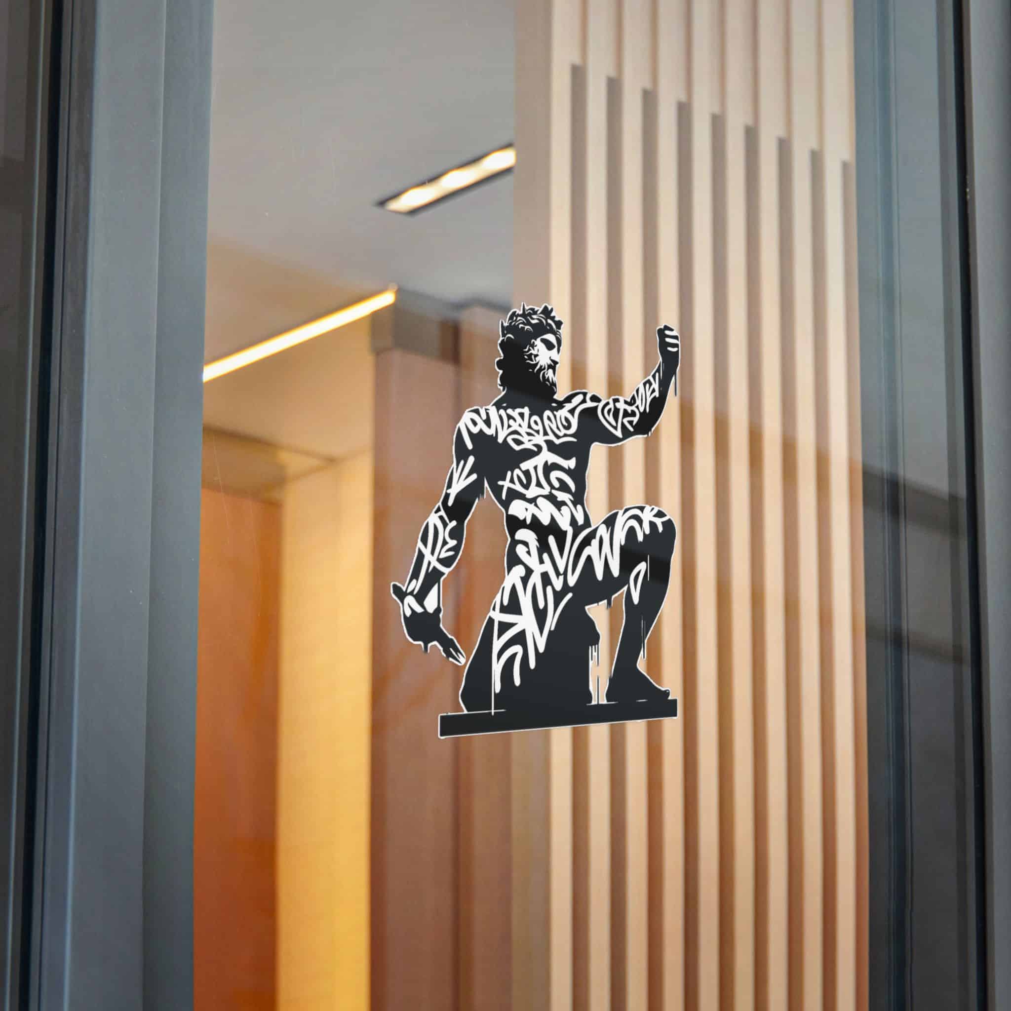 Poseidon Deity Mythology Silhouette Deity Graffiti Tag Hip Hop Street Art Typography (1) Die Cut Stickers Dtf - Image 30