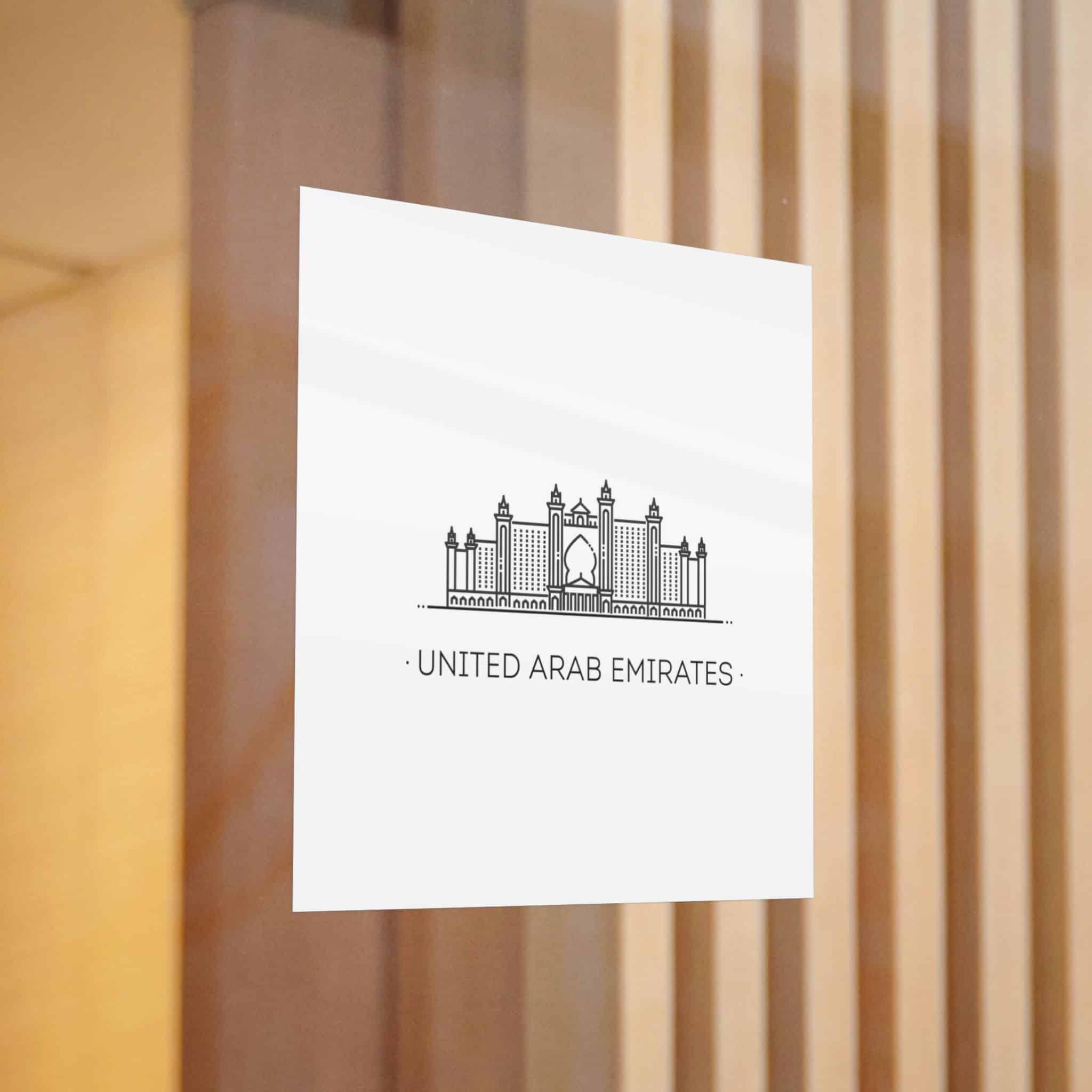United Arab Emirates Die Cut Stickers Dtf - Image 12