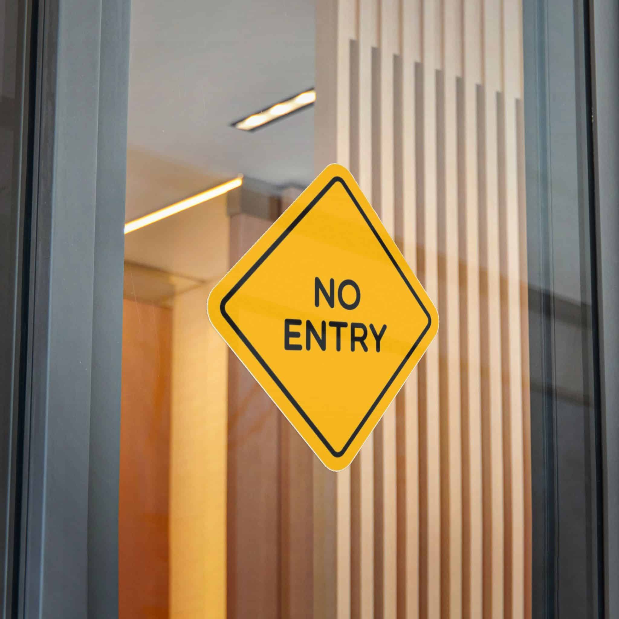 No Entry Die Cut Stickers Dtf - Image 30