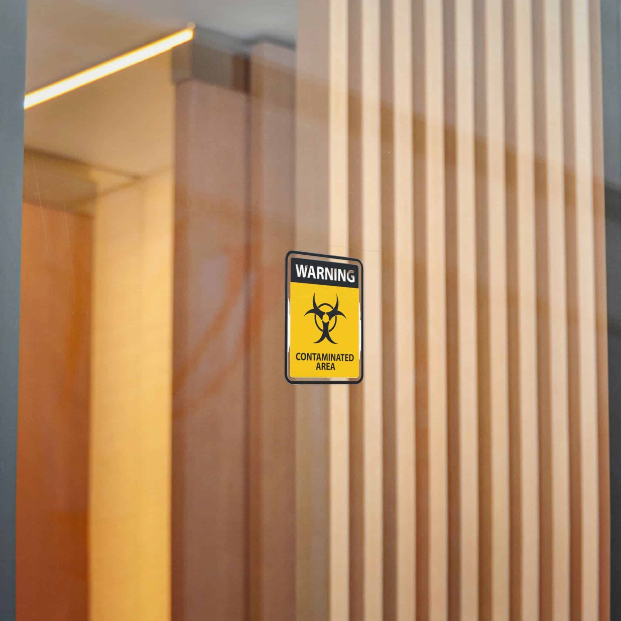 Warning Contaminated Area Die Cut Stickers Dtf - Image 18