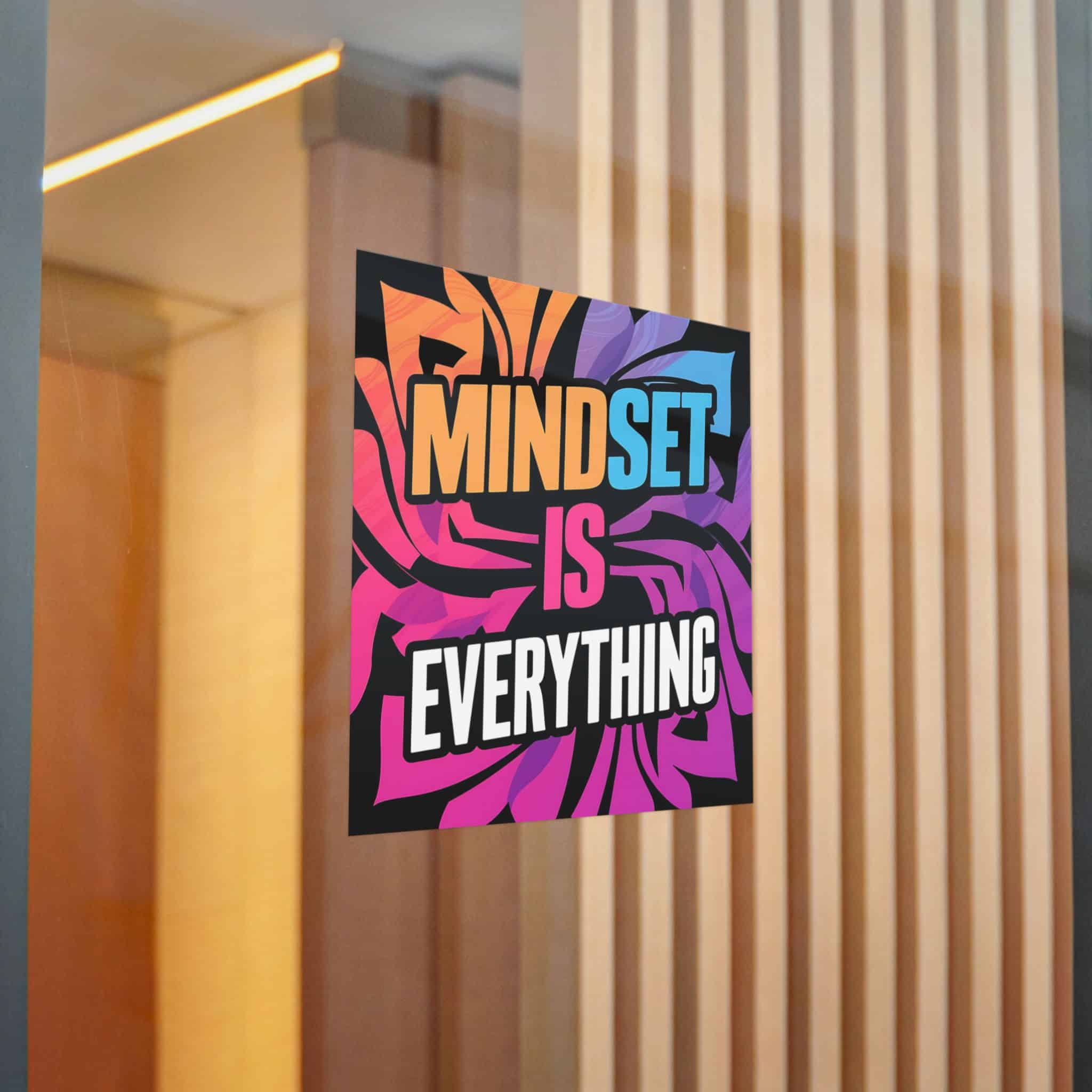 Mindset Is Everything 3 Die Cut Stickers Dtf - Image 20