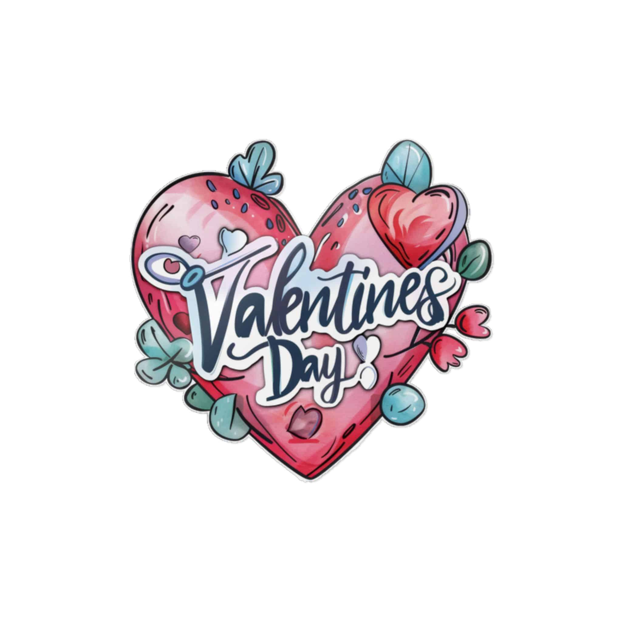 Valentines Day Die Cut Stickers Dtf