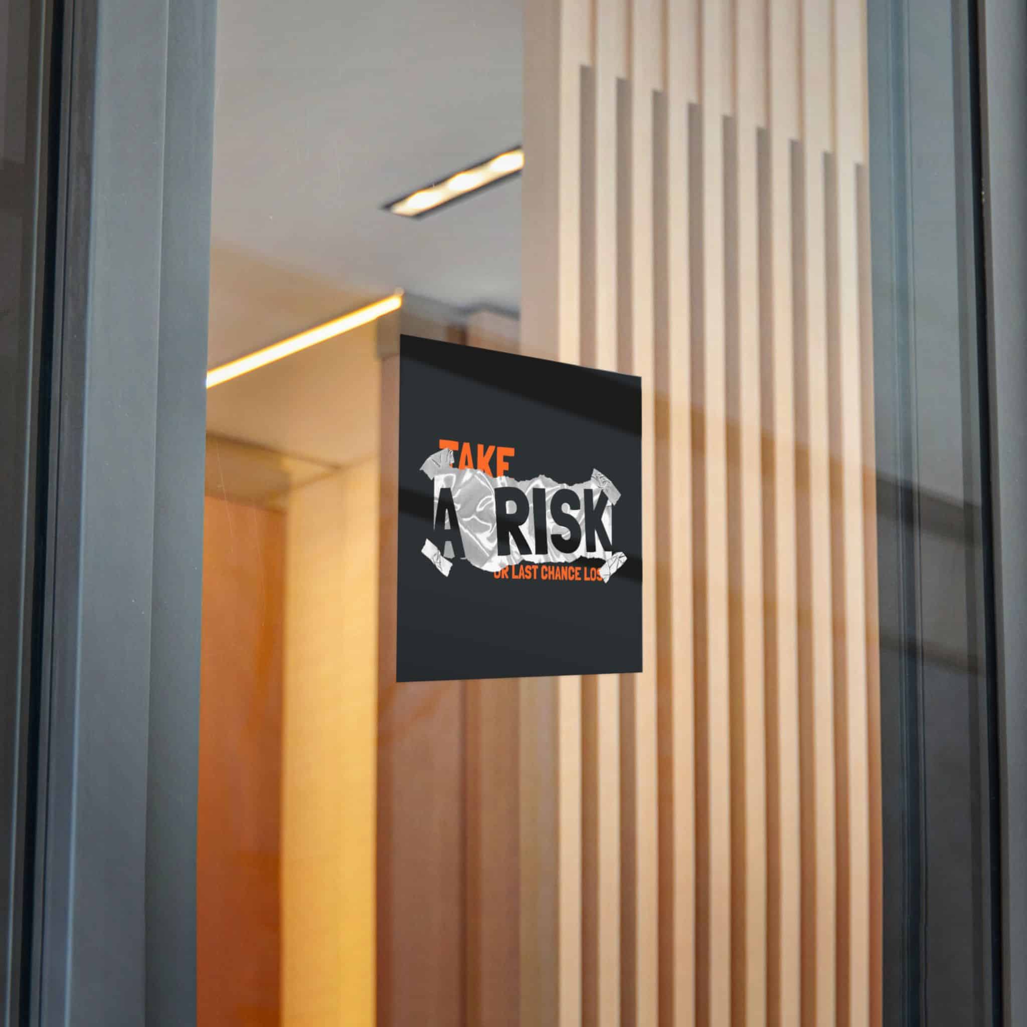 Take A Risk Slogan Simple Vintage Fashion Die Cut Stickers Dtf - Image 24