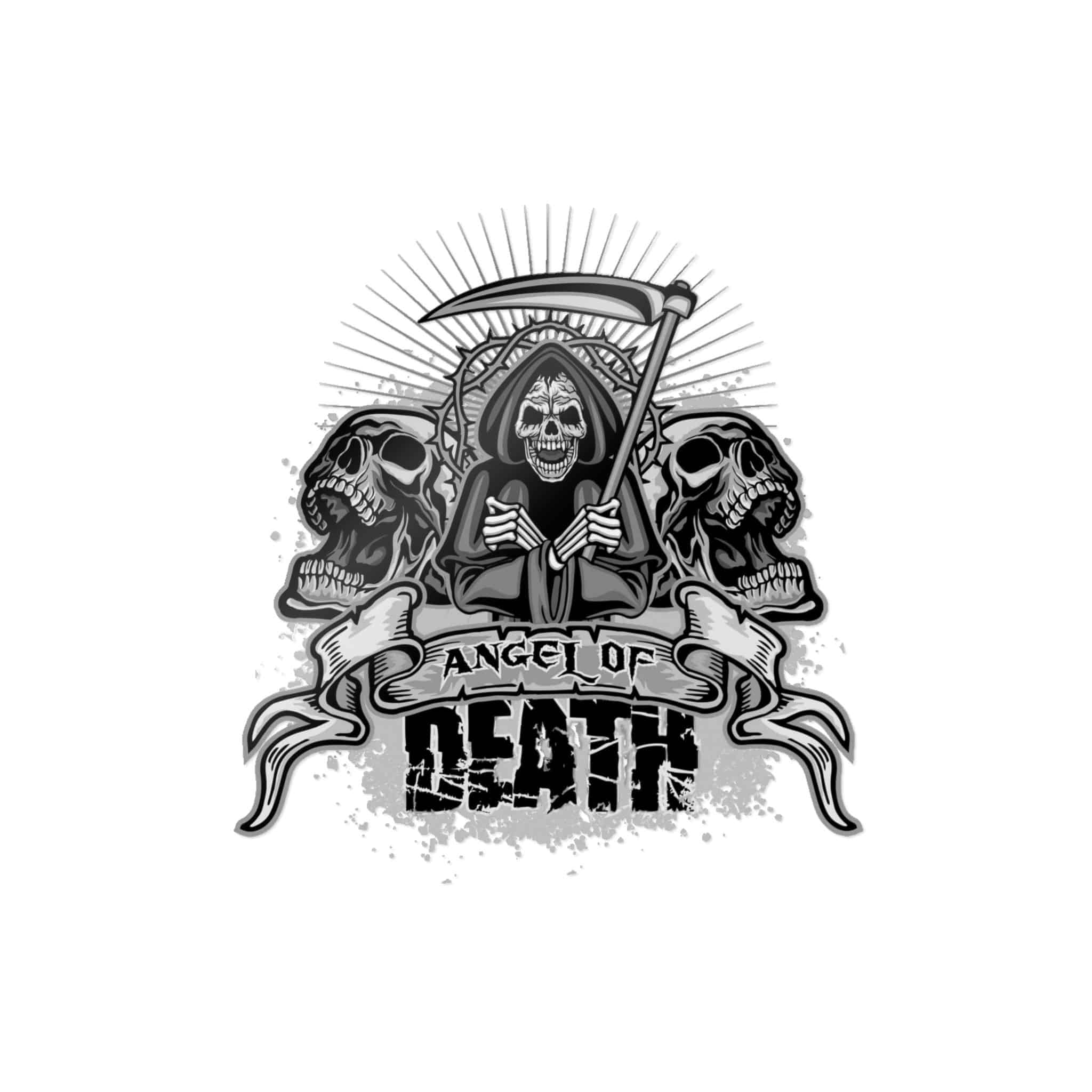 Gothic Sign With Skull Grunge Vintage Design T Shirts (11) Die Cut Stickers Dtf - Image 5