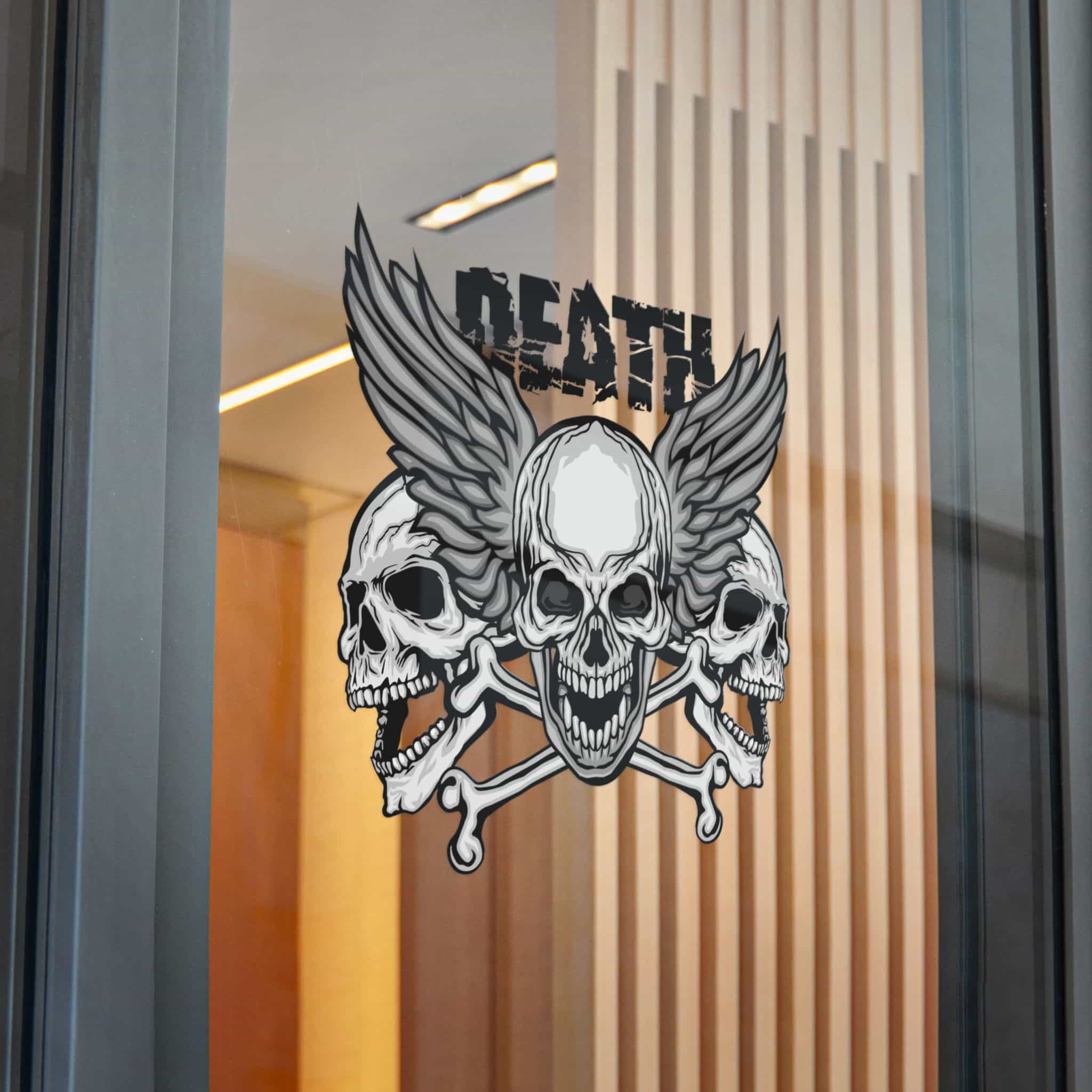 Gothic Sign With Skull Grunge Vintage Design T Shirts (6) Die Cut Stickers Dtf - Image 30