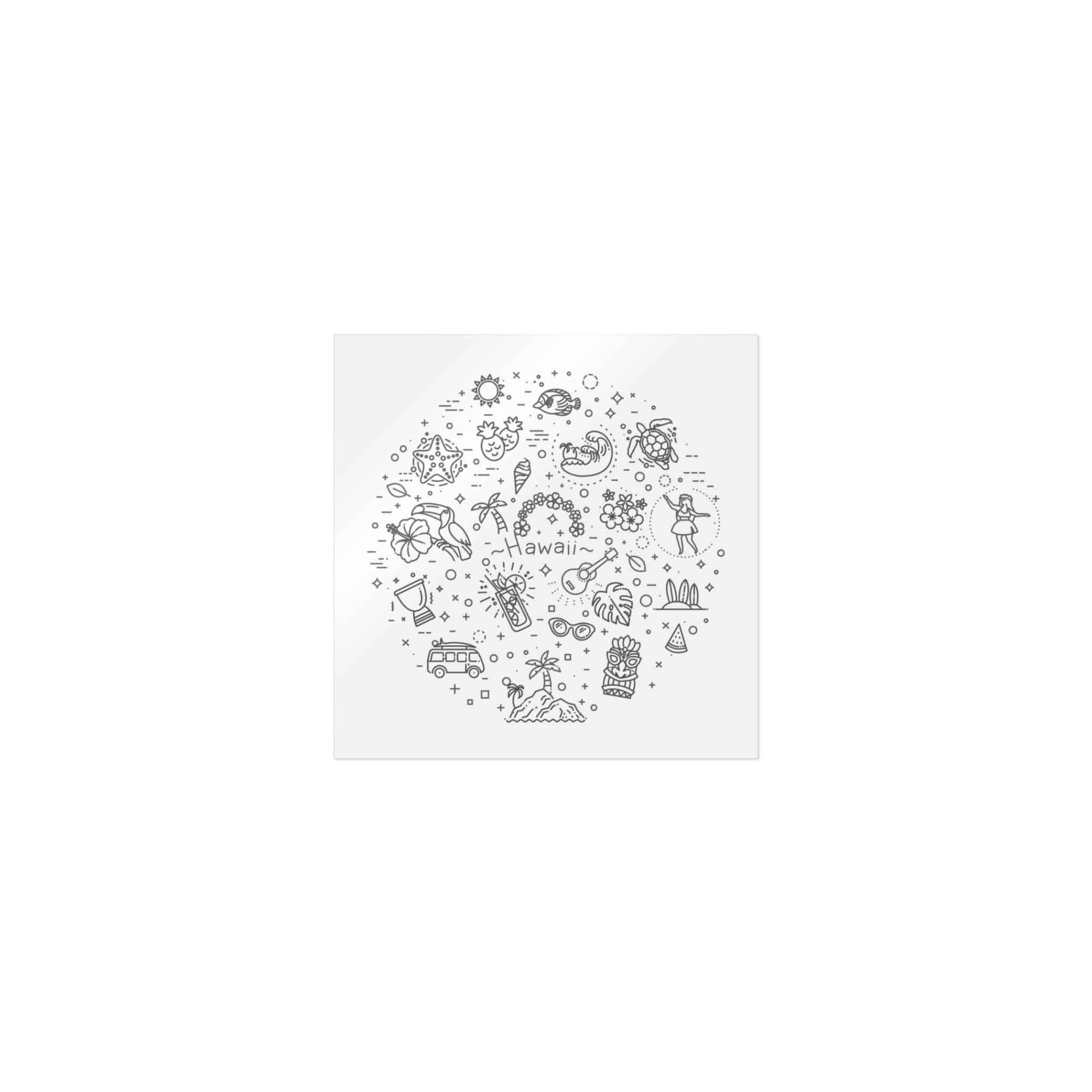 Hawaii Die Cut Stickers Dtf - Image 9