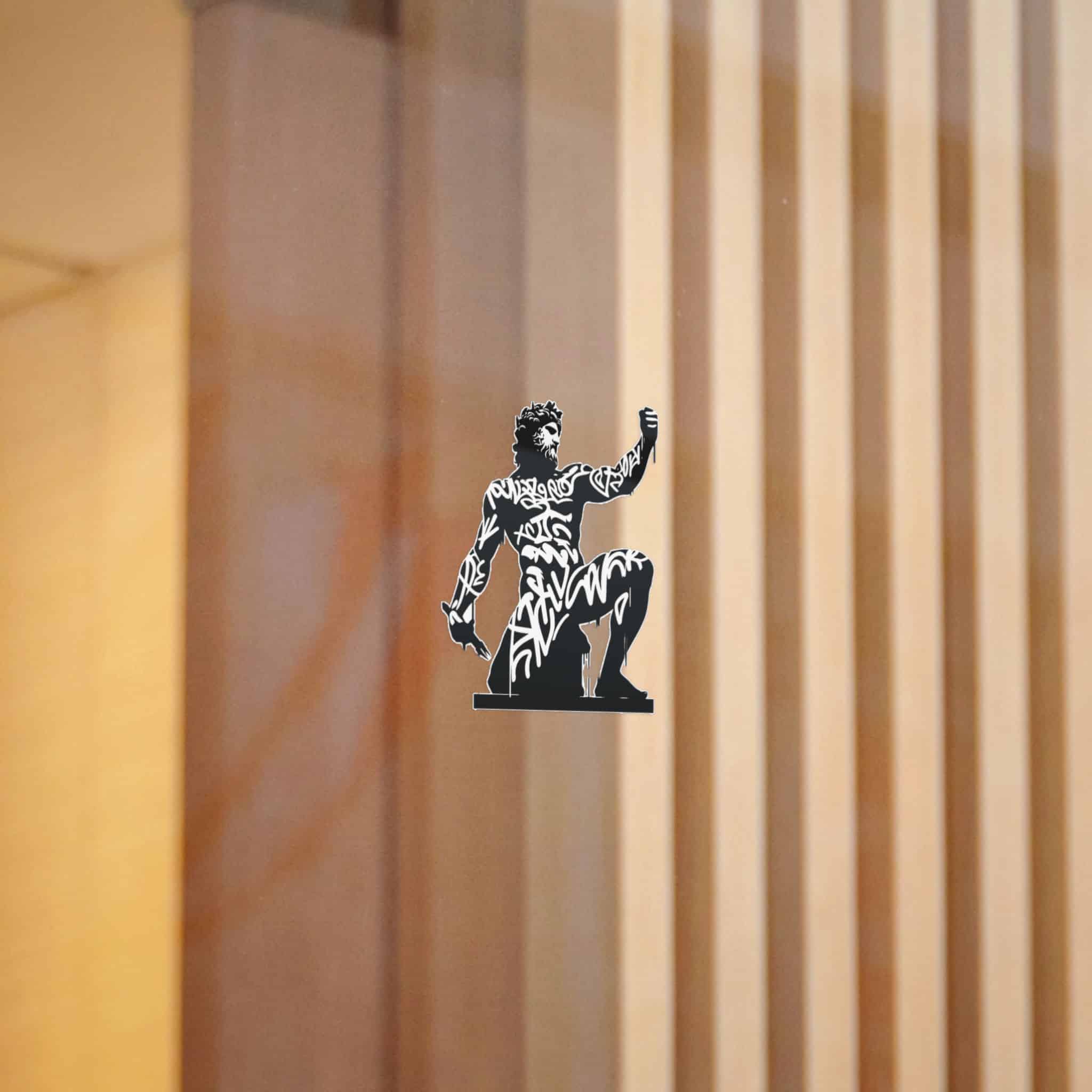Poseidon Deity Mythology Silhouette Deity Graffiti Tag Hip Hop Street Art Typography (1) Die Cut Stickers Dtf - Image 4