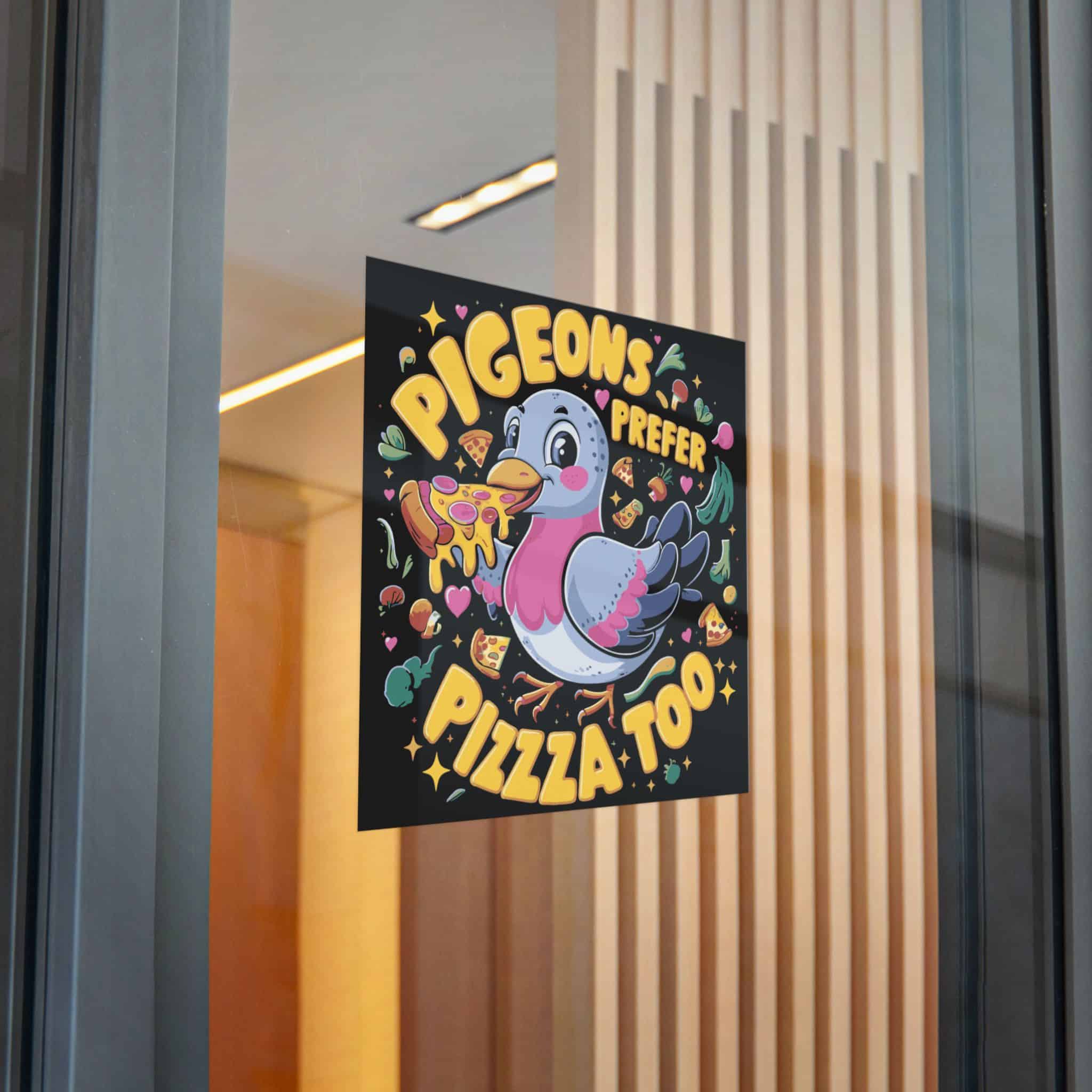 Pigeons Prefer Pizza Too Die Cut Stickers Dtf - Image 28