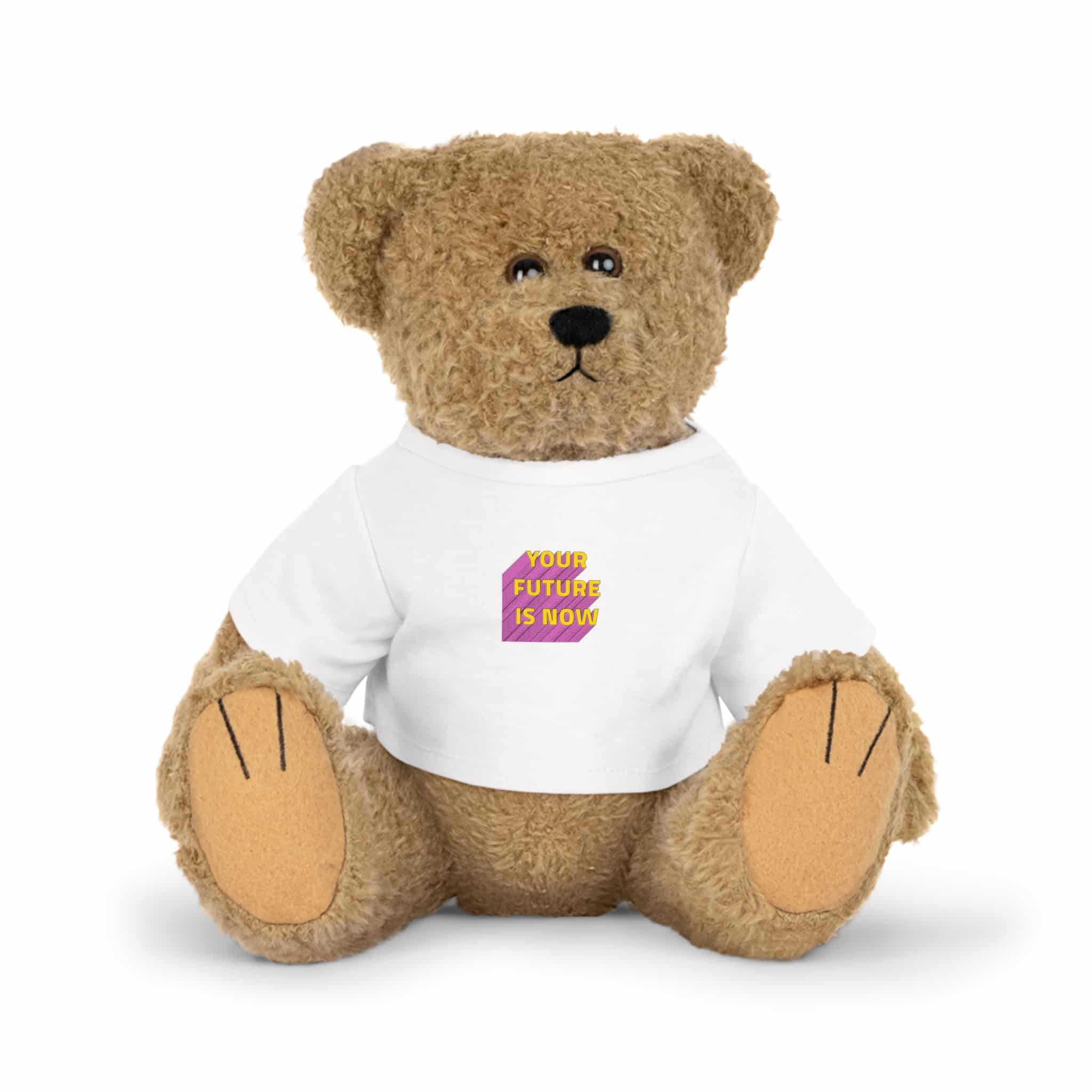 Your Future Is Now Layered Text Png Typography Retro Word Plush Toy With T Shirt