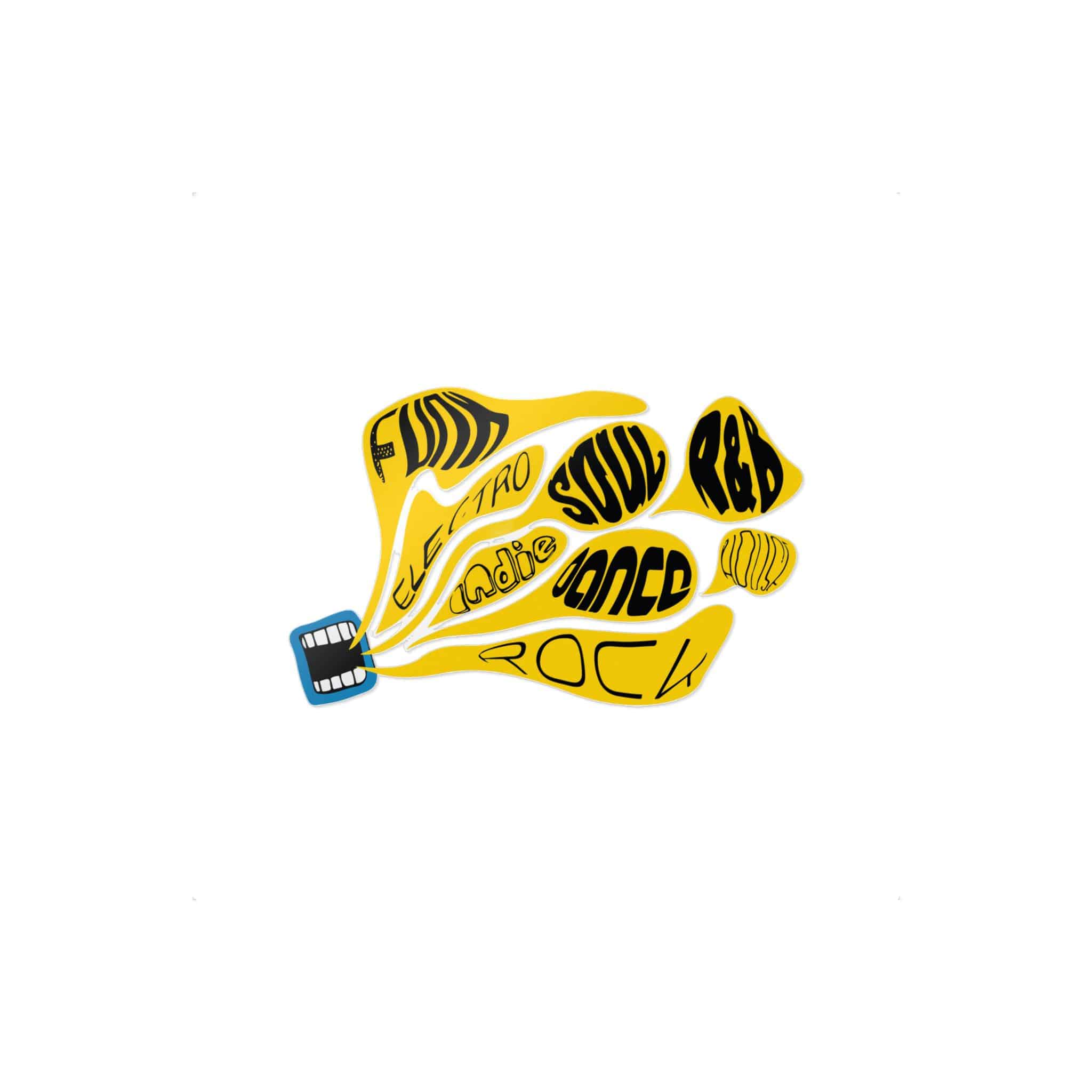 Yellow Object With Word Rock It Die Cut Stickers Dtf - Image 27