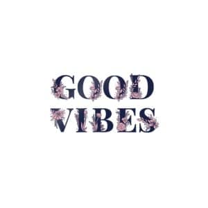 Good Vibes Die Cut Stickers Dtf