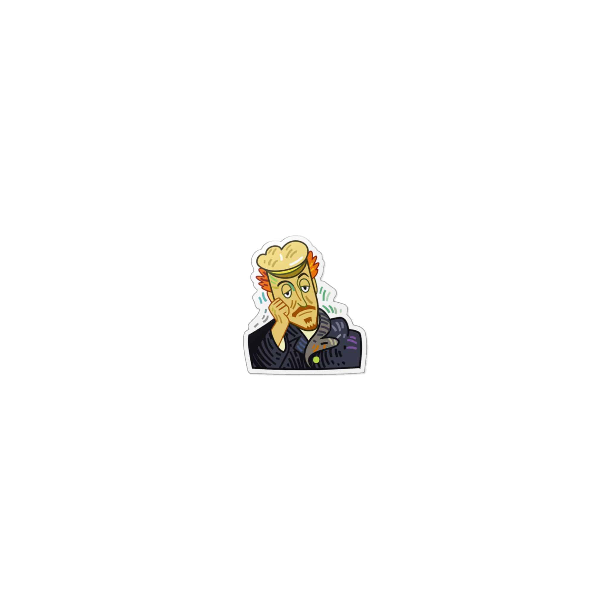 Weary Artist Portrait Die Cut Stickers Dtf - Image 7