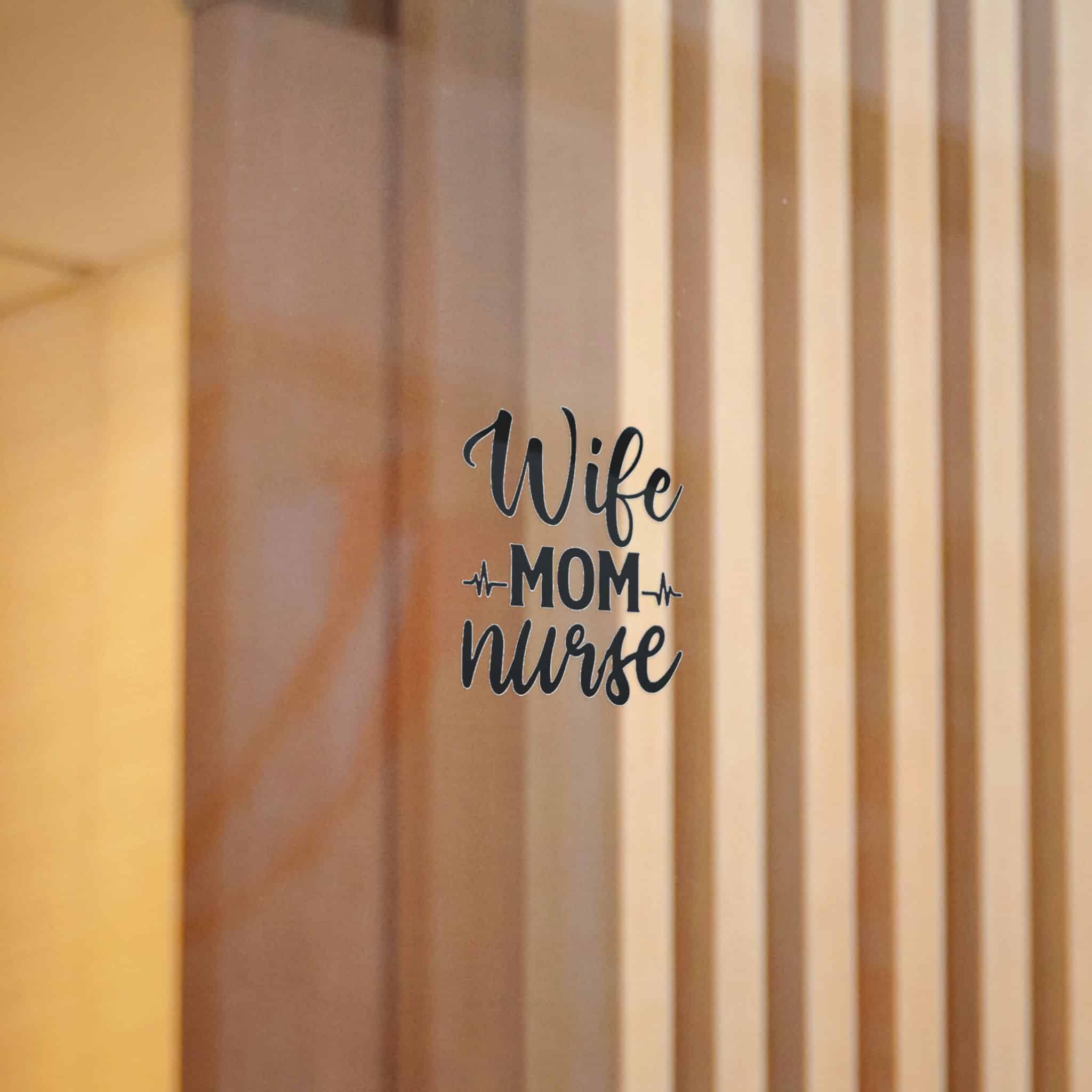 Wife Mom Nurse Die Cut Stickers Dtf - Image 10