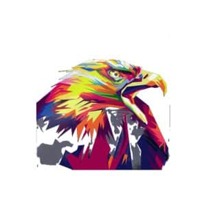 Eagle Pop Art Die Cut Stickers Dtf