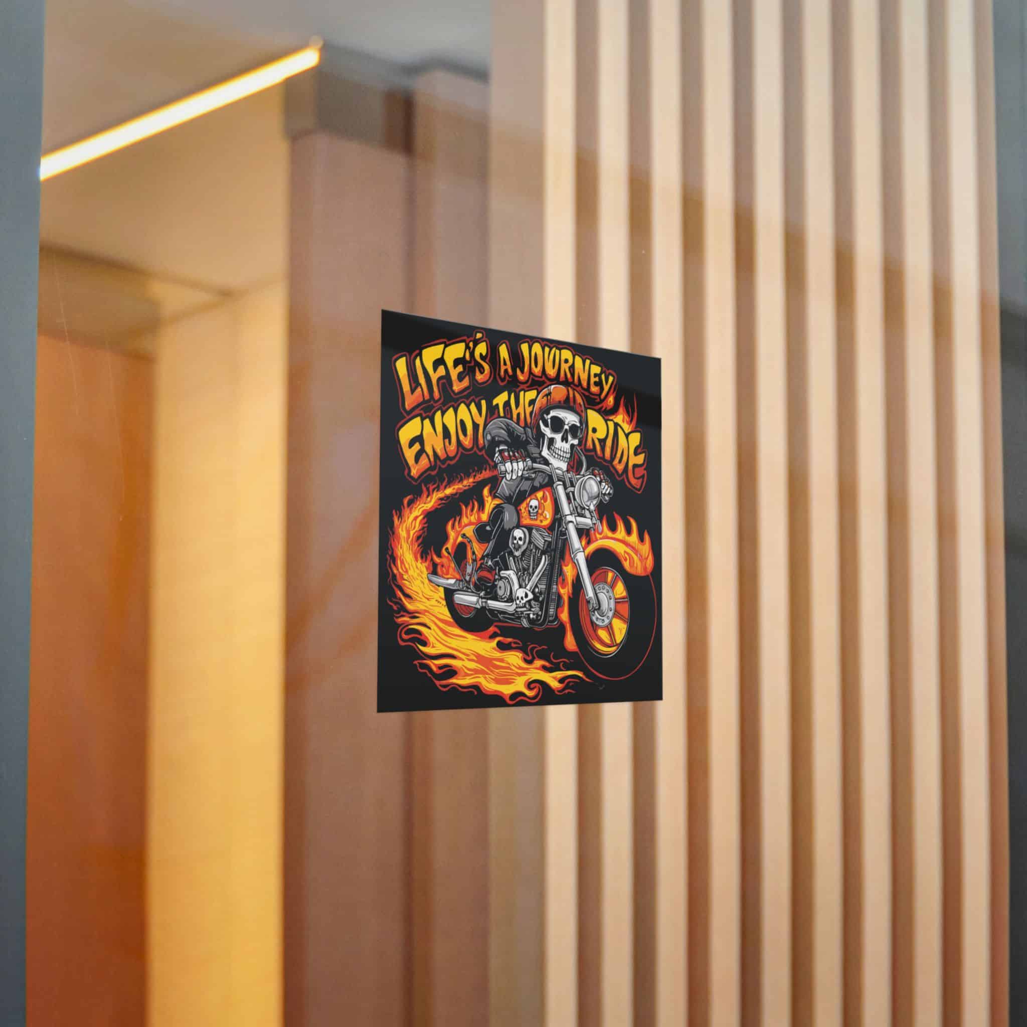 Life's A Journey Enjoy the Ride Die Cut Stickers Dtf - Image 14
