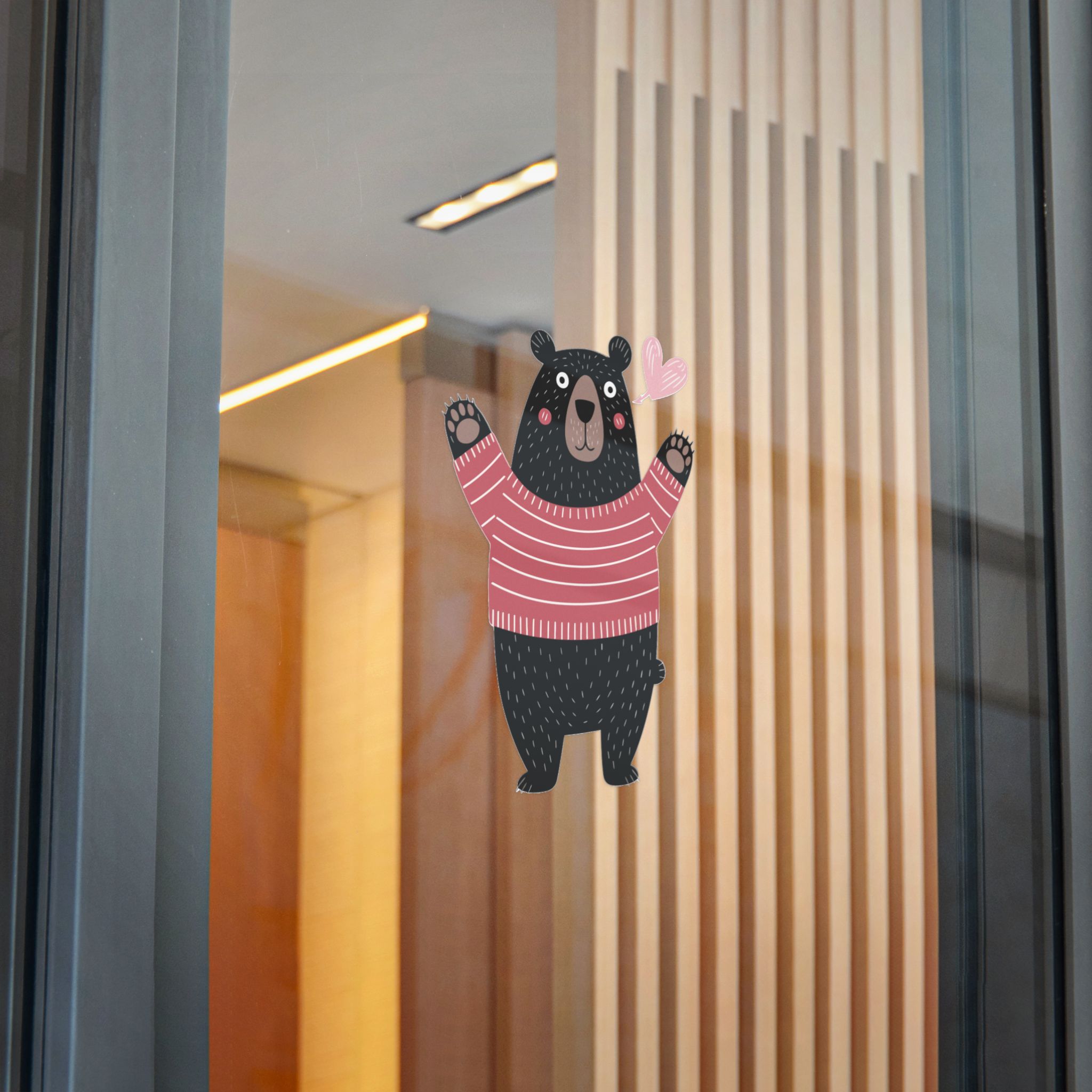 Cute Cartoon Black Bear Isolated White Background Die Cut Stickers Dtf - Image 28