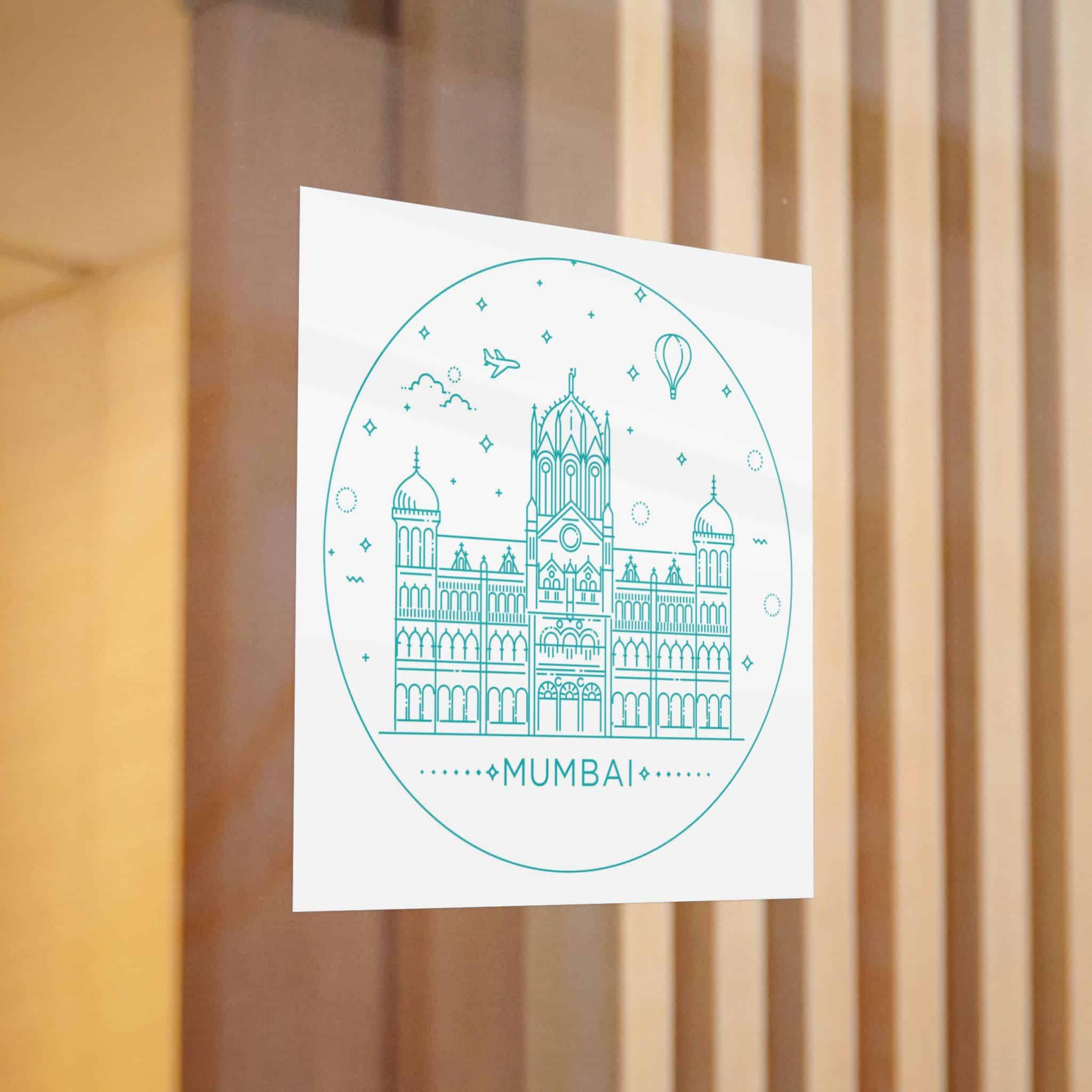 Mumbai Chhatrapati Die Cut Stickers Dtf - Image 12