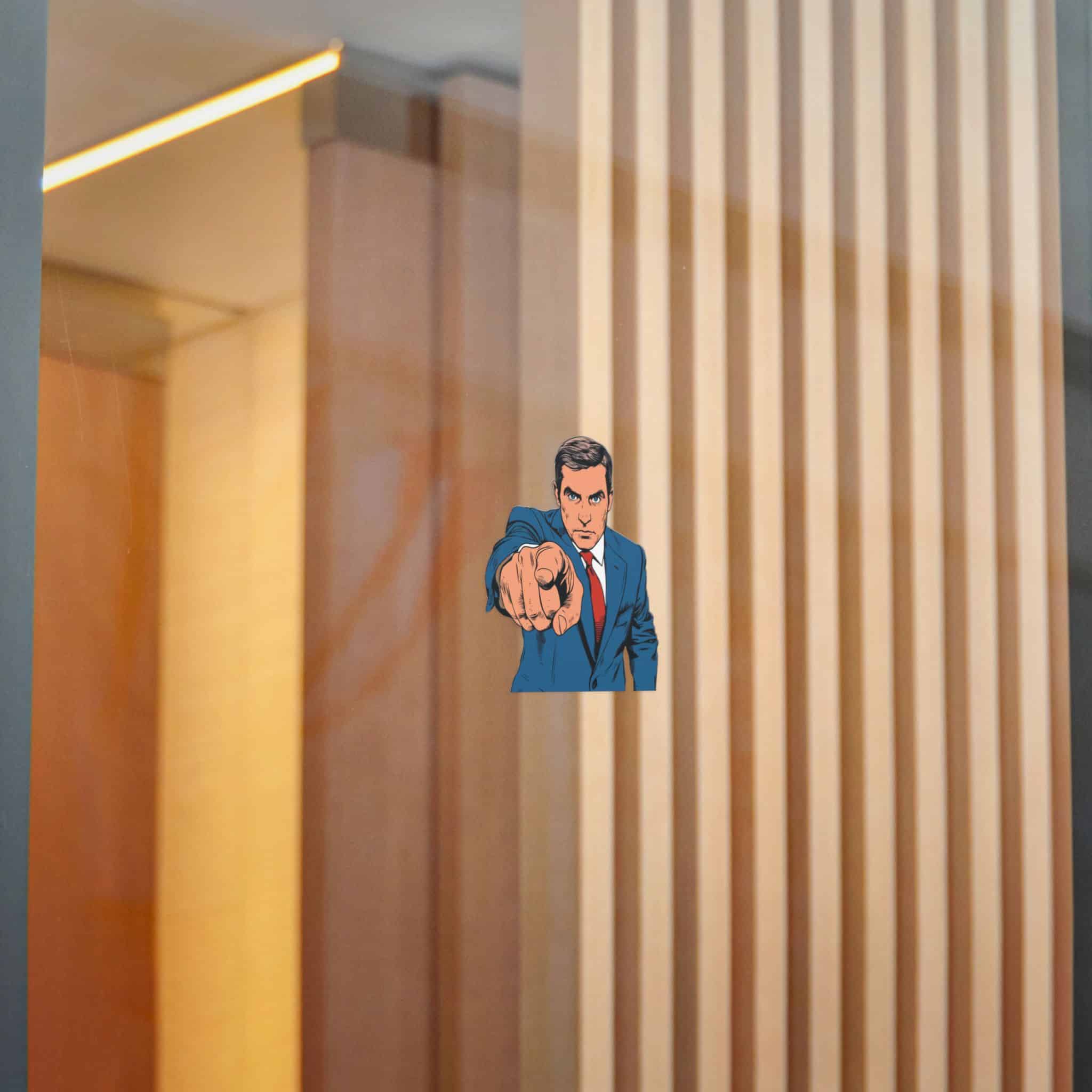 Profesional Joven Ejecutivo Masculino Senalando Usted Concepto Negocio Ilustracion Vectorial Die Cut Stickers Dtf - Image 18