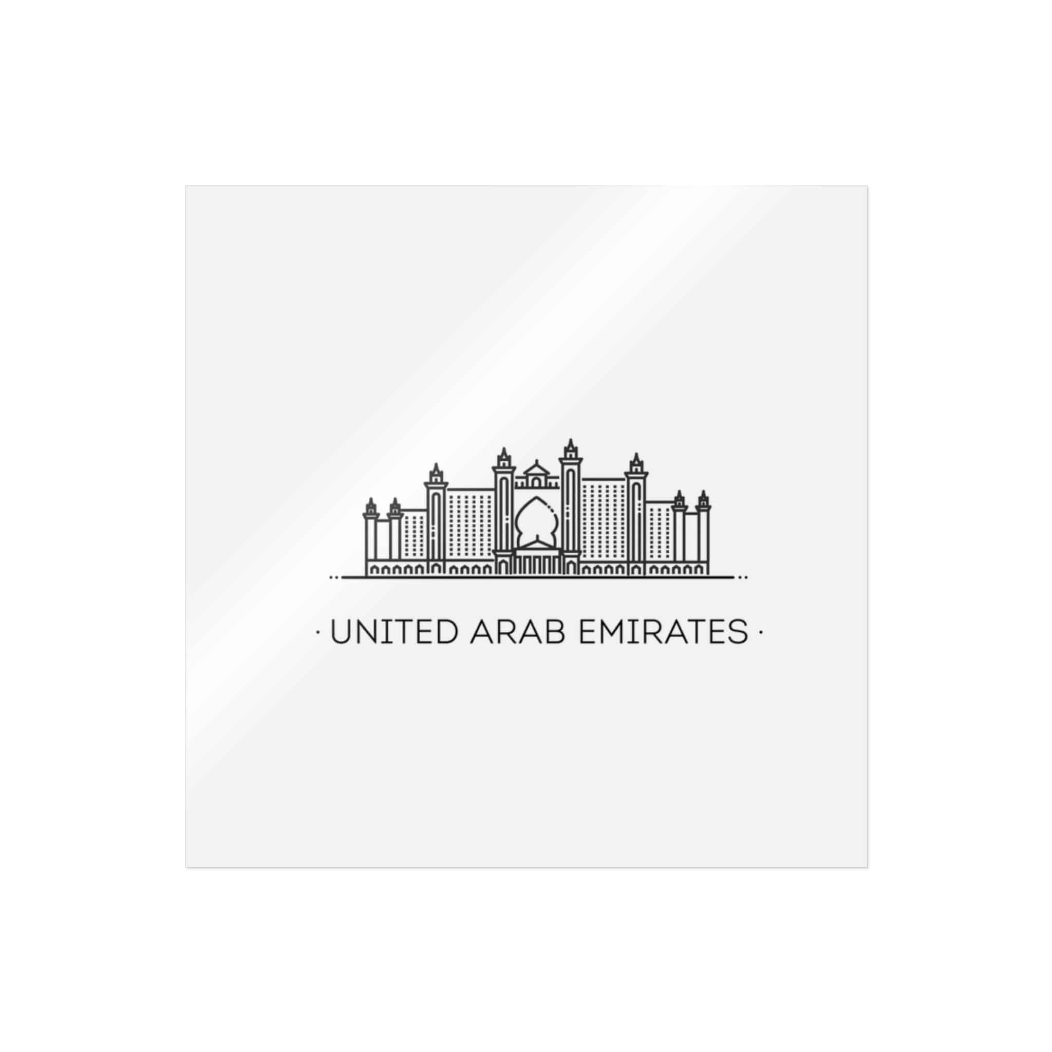 United Arab Emirates Die Cut Stickers Dtf - Image 3