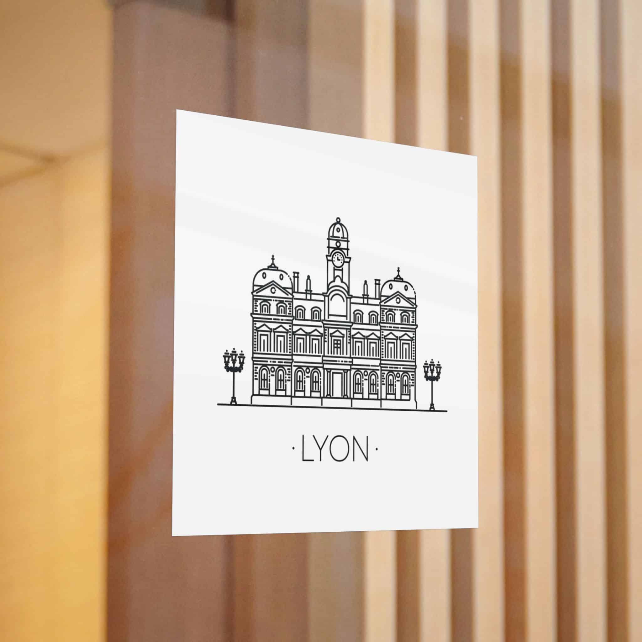 Lyon City Die Cut Stickers Dtf - Image 12