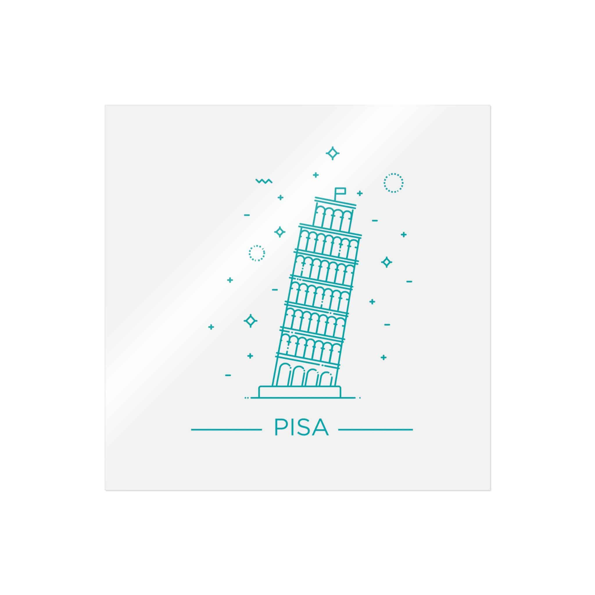 Pisa Die Cut Stickers Dtf - Image 29
