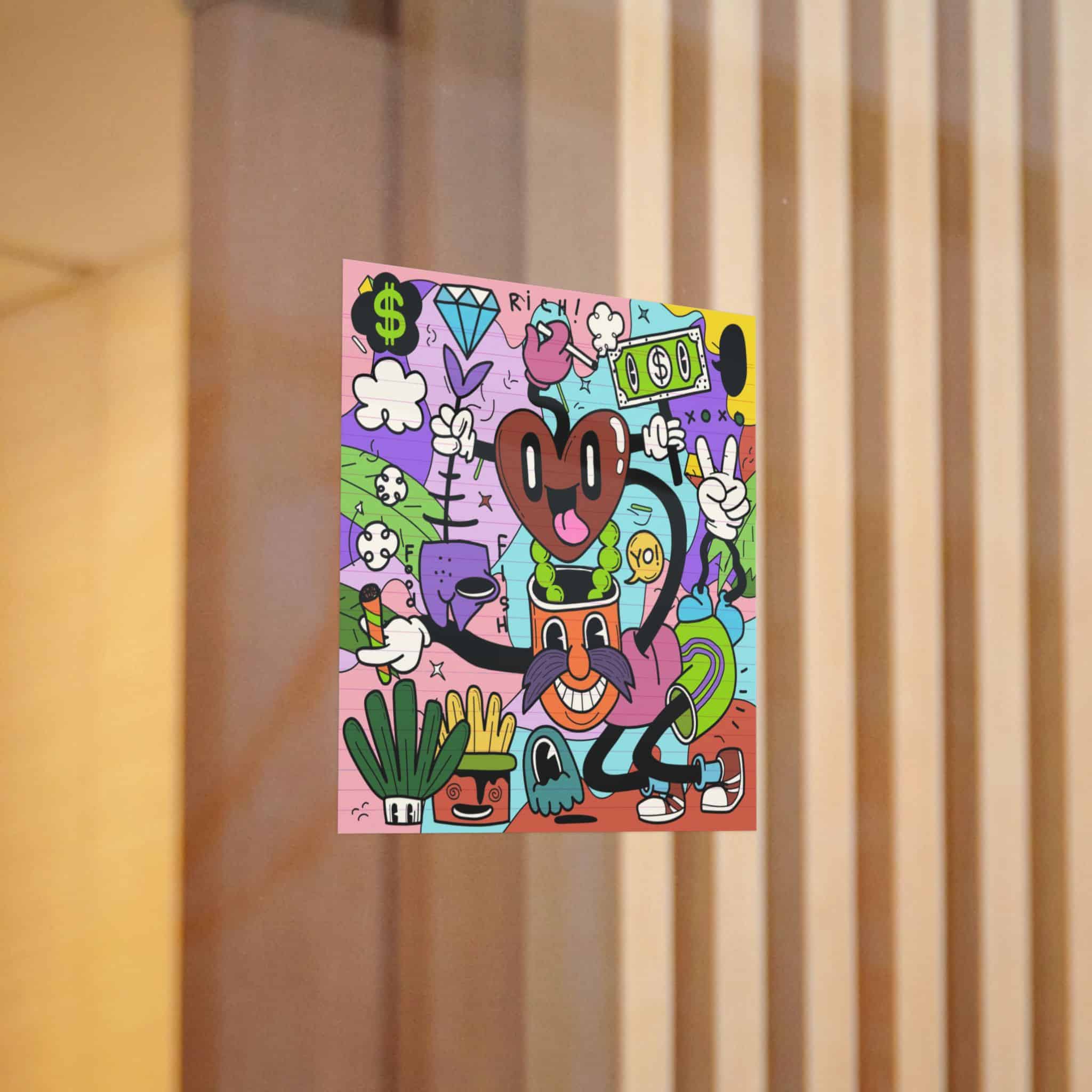 Funny Cute Comic Characters Die Cut Stickers Dtf - Image 6