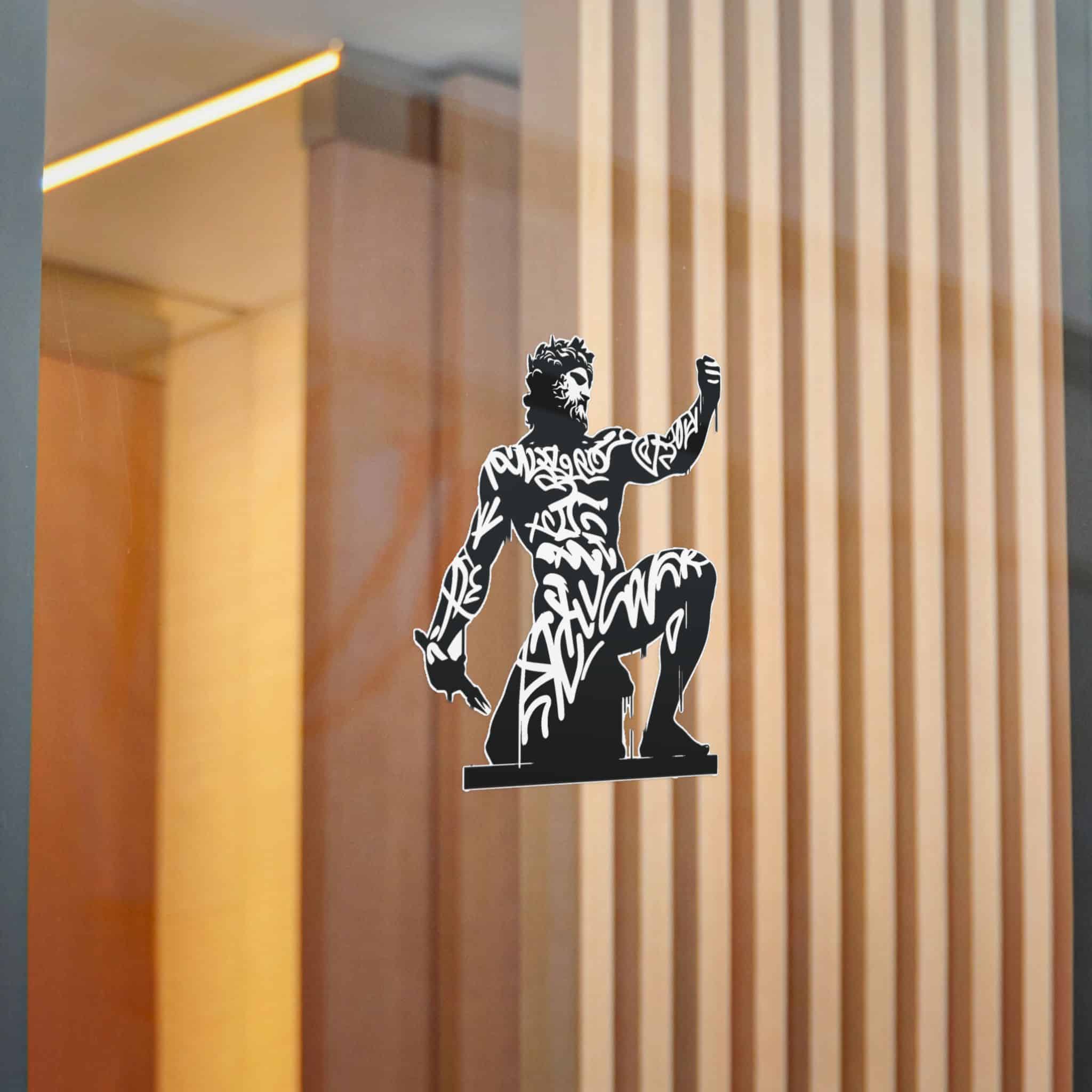Poseidon Deity Mythology Silhouette Deity Graffiti Tag Hip Hop Street Art Typography (1) Die Cut Stickers Dtf - Image 22