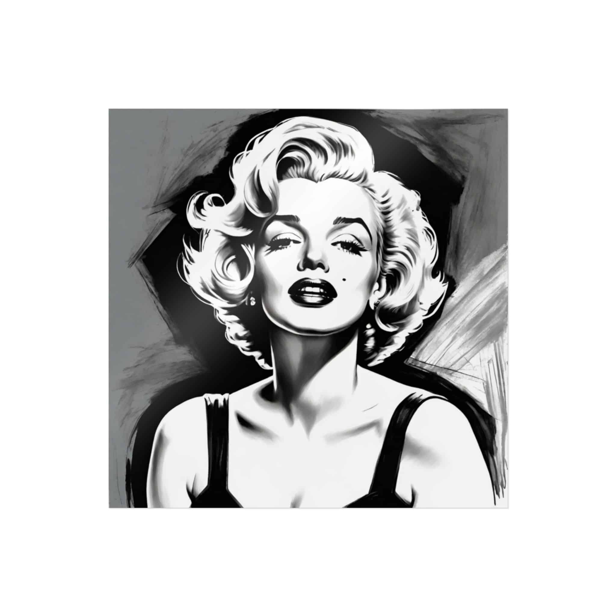 Marilyn Monroe Drawing Die Cut Stickers Dtf - Image 3