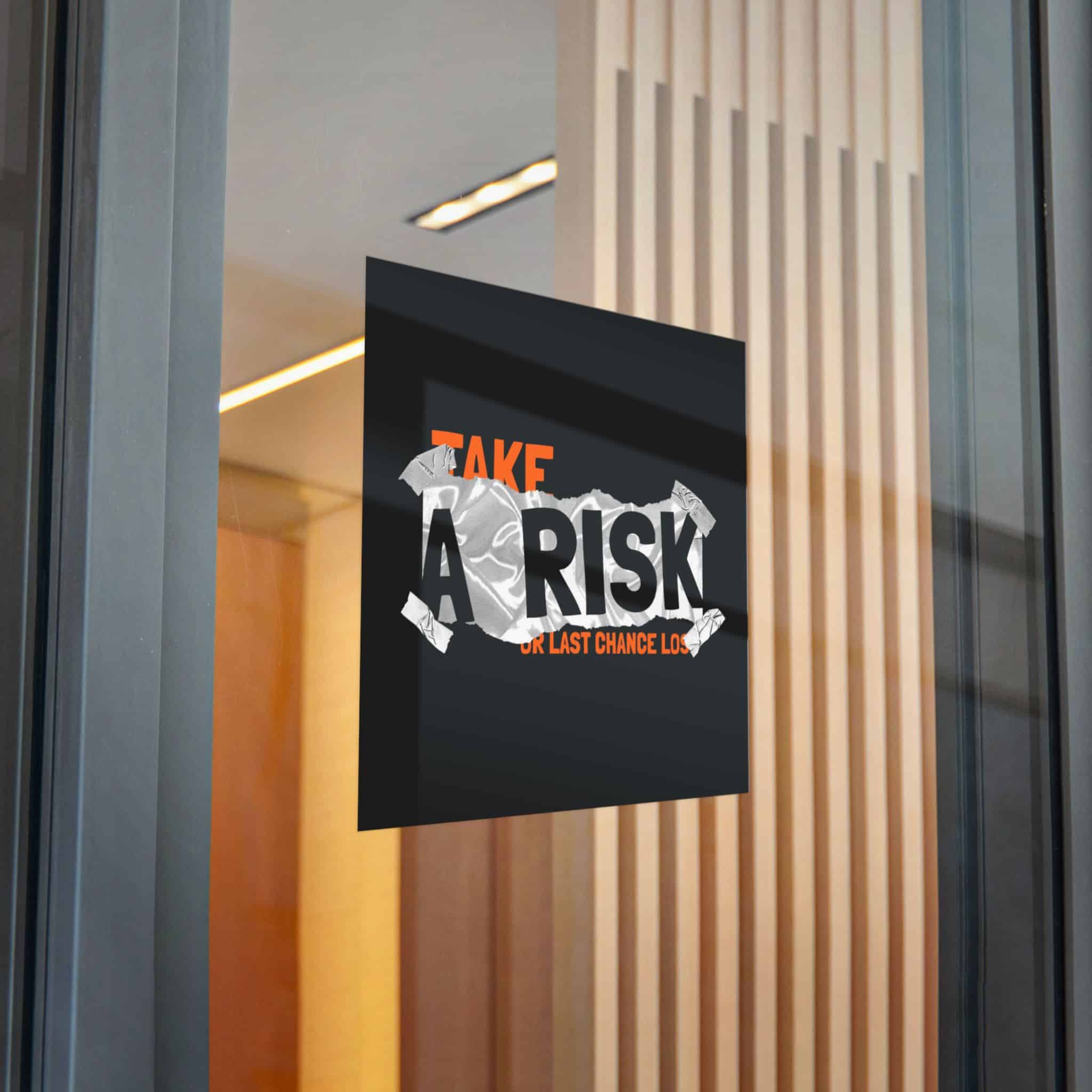 Take A Risk Slogan Simple Vintage Fashion Die Cut Stickers Dtf - Image 28