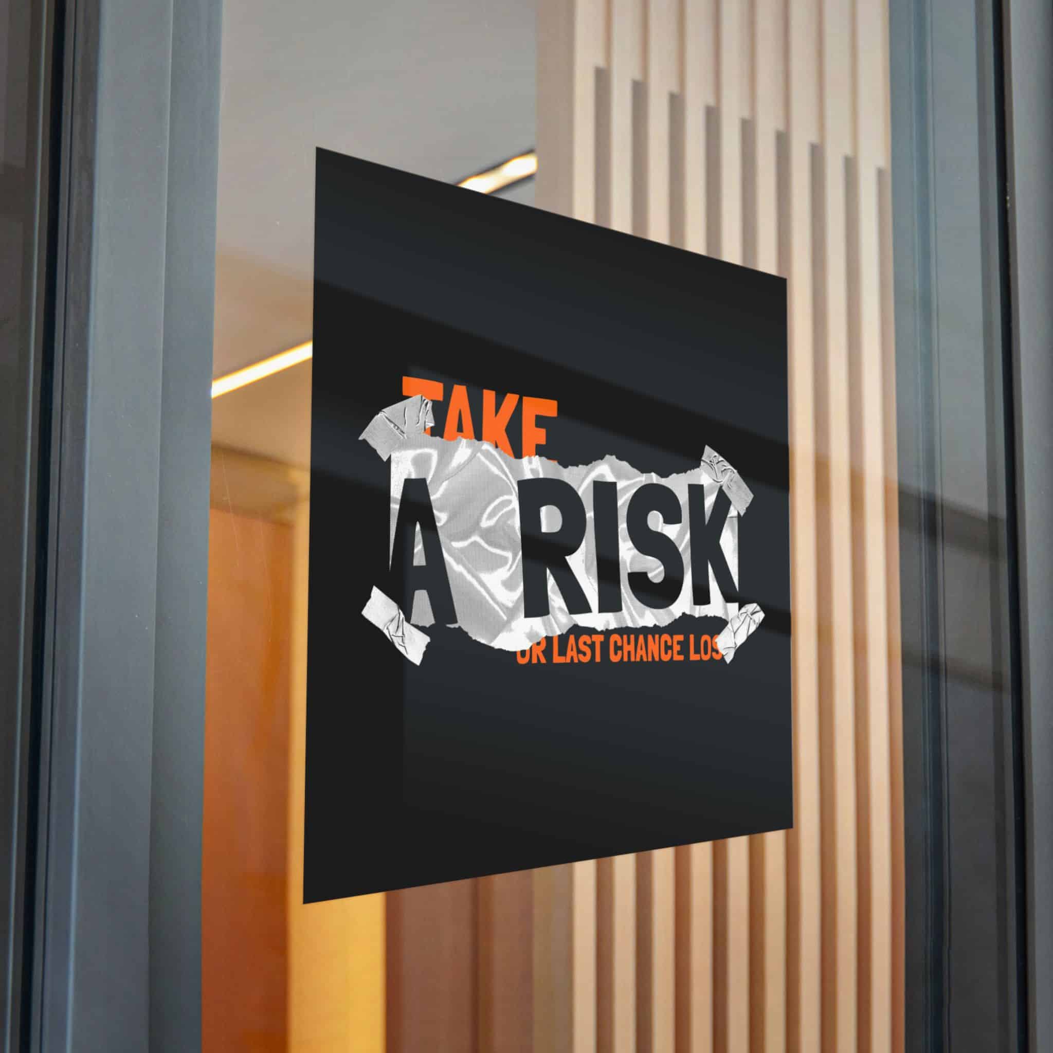 Take A Risk Slogan Simple Vintage Fashion Die Cut Stickers Dtf - Image 32