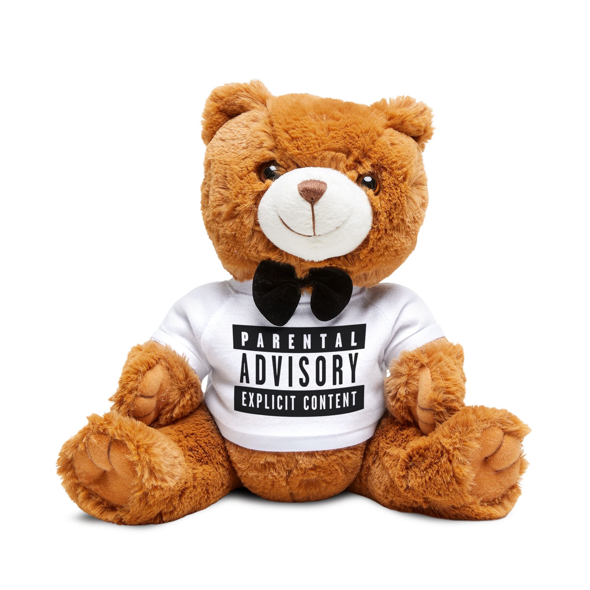 Parental Advisory Explicit Content Logo Vector Copia Teddy Bear With T Shirt