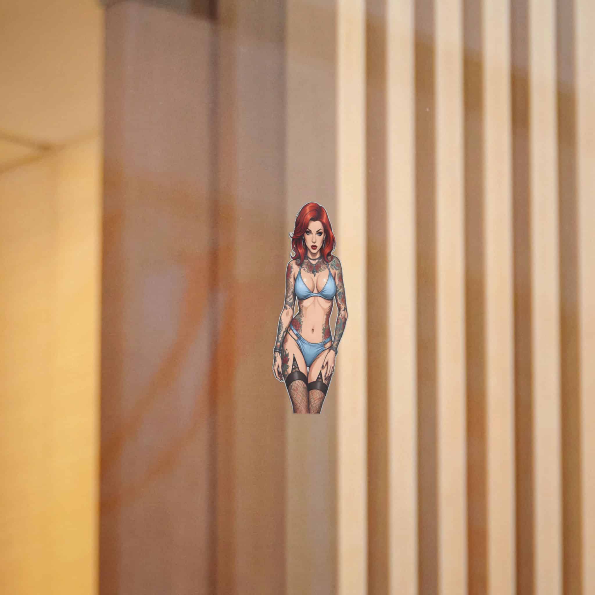 Tattooed Sexy Woman 28 Die Cut Stickers Dtf - Image 10