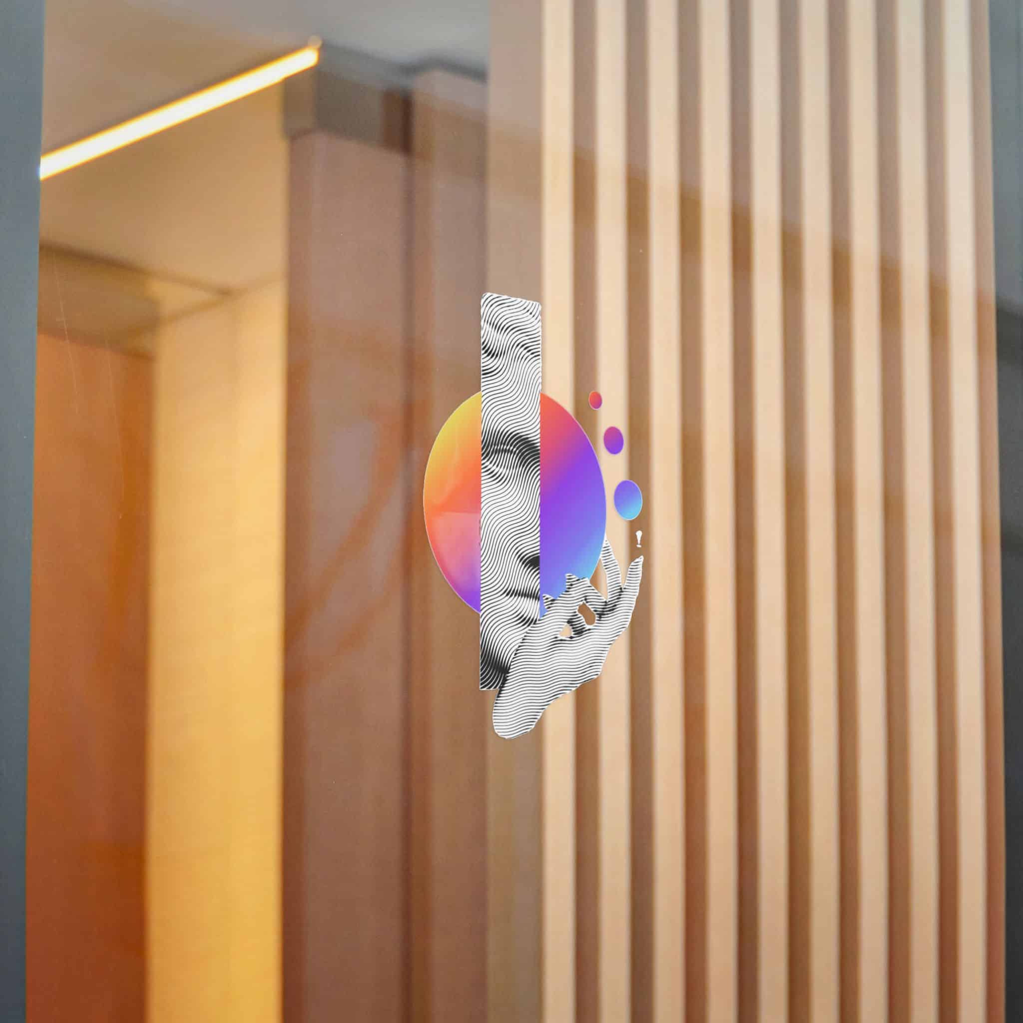 Greece Modern Face With Contemporary Element Die Cut Stickers Dtf - Image 20