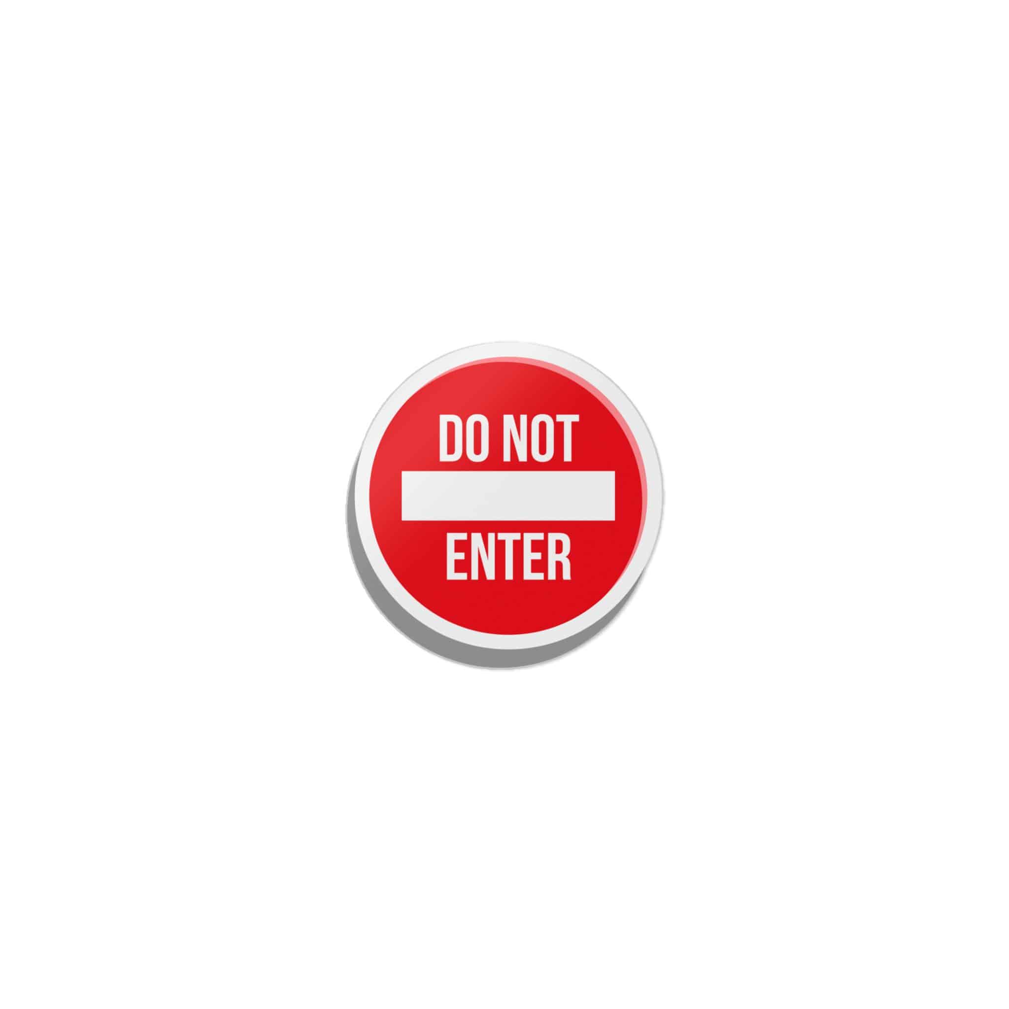 Do Not Enter 1 Die Cut Stickers Dtf - Image 9