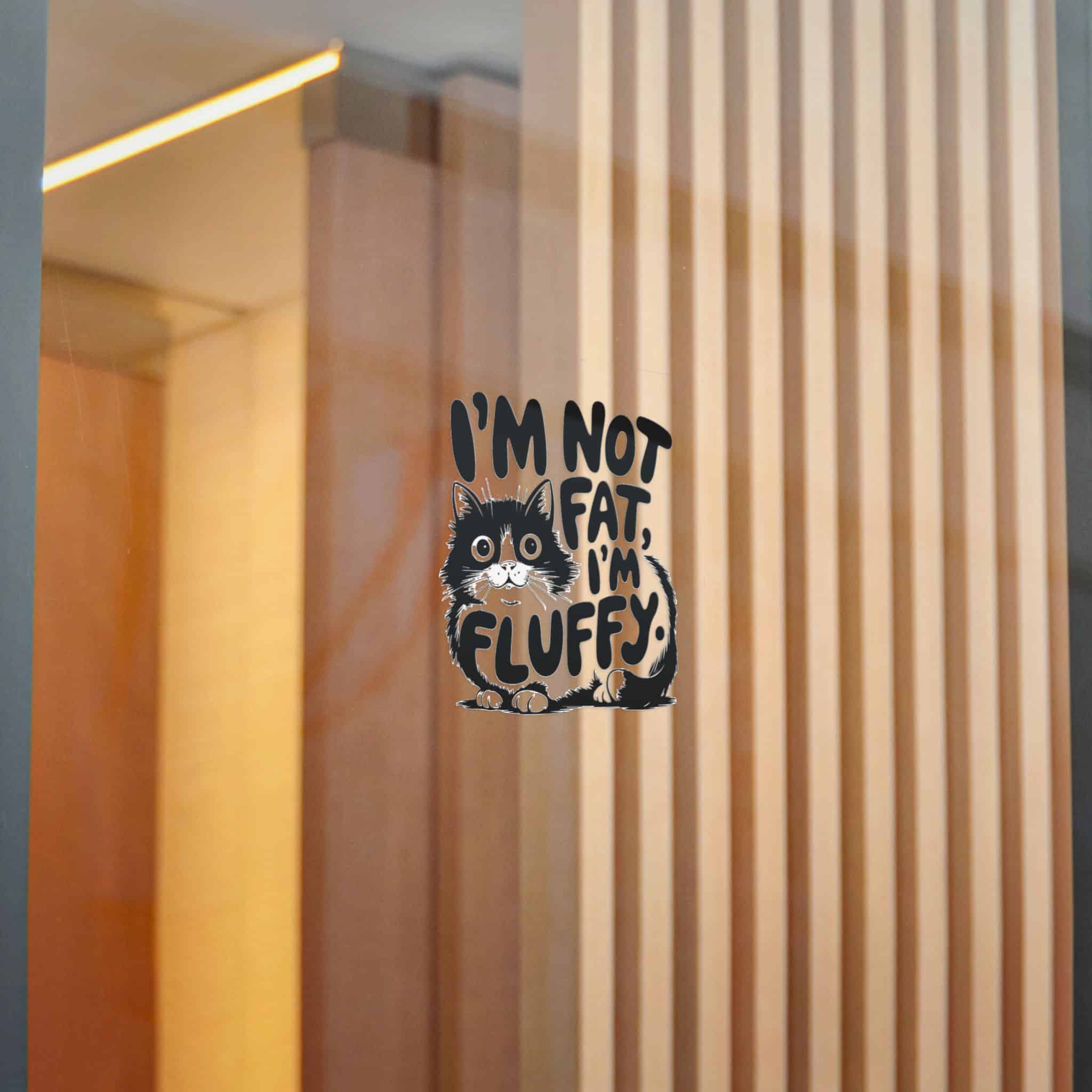 I'm Not Fat I'm Fluffy Die Cut Stickers Dtf - Image 14